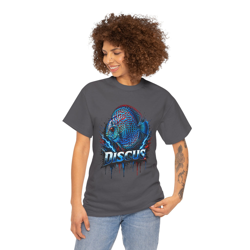 Discus Fish Graphic Tee - Vibrant Aquarium Fish Shirt
