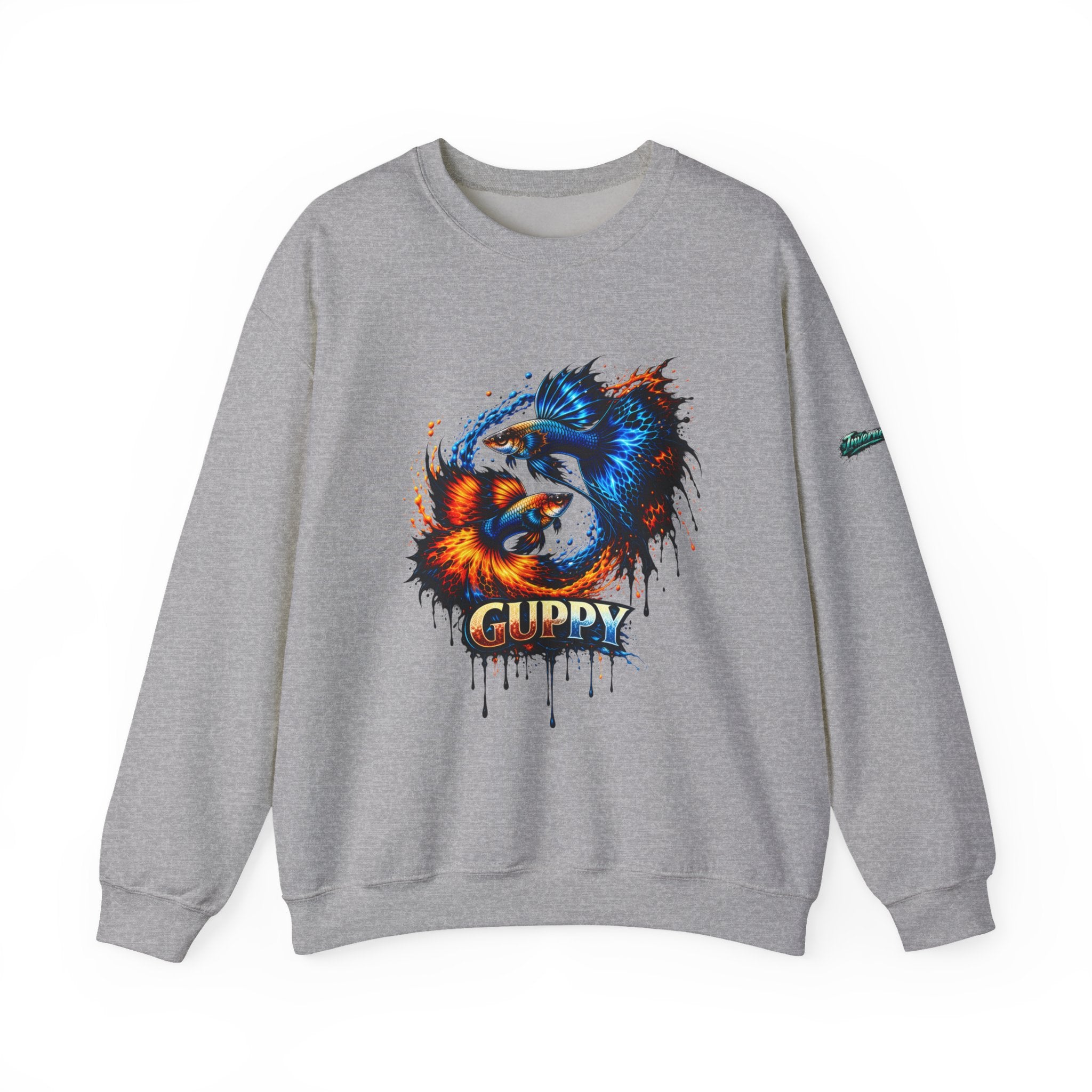 Fire & Ice Guppy – Premium "Neon Flare" Crewneck Sweatshirt