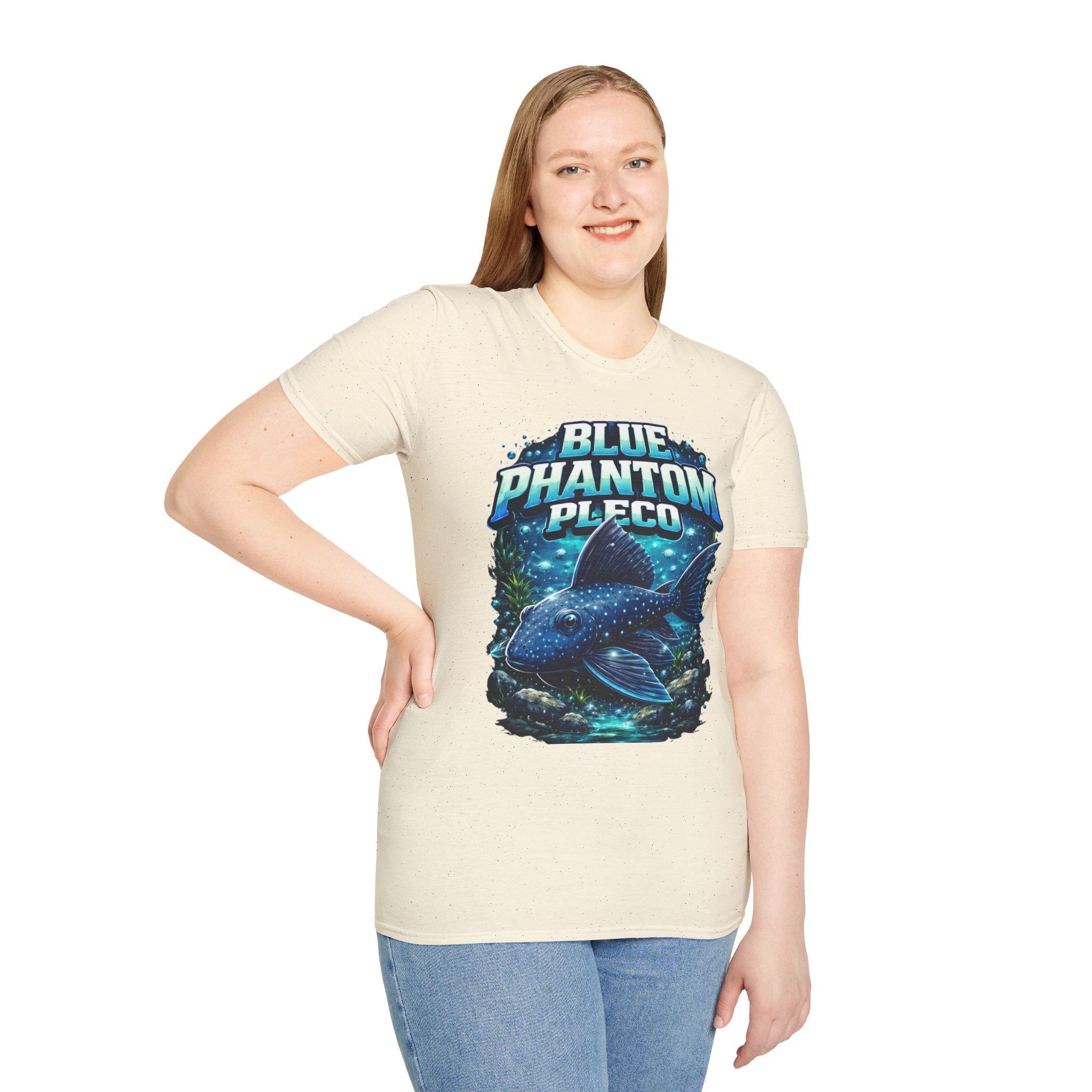 Blue Phantom Pleco T-Shirt — Graphic Aquarium Fish Tee