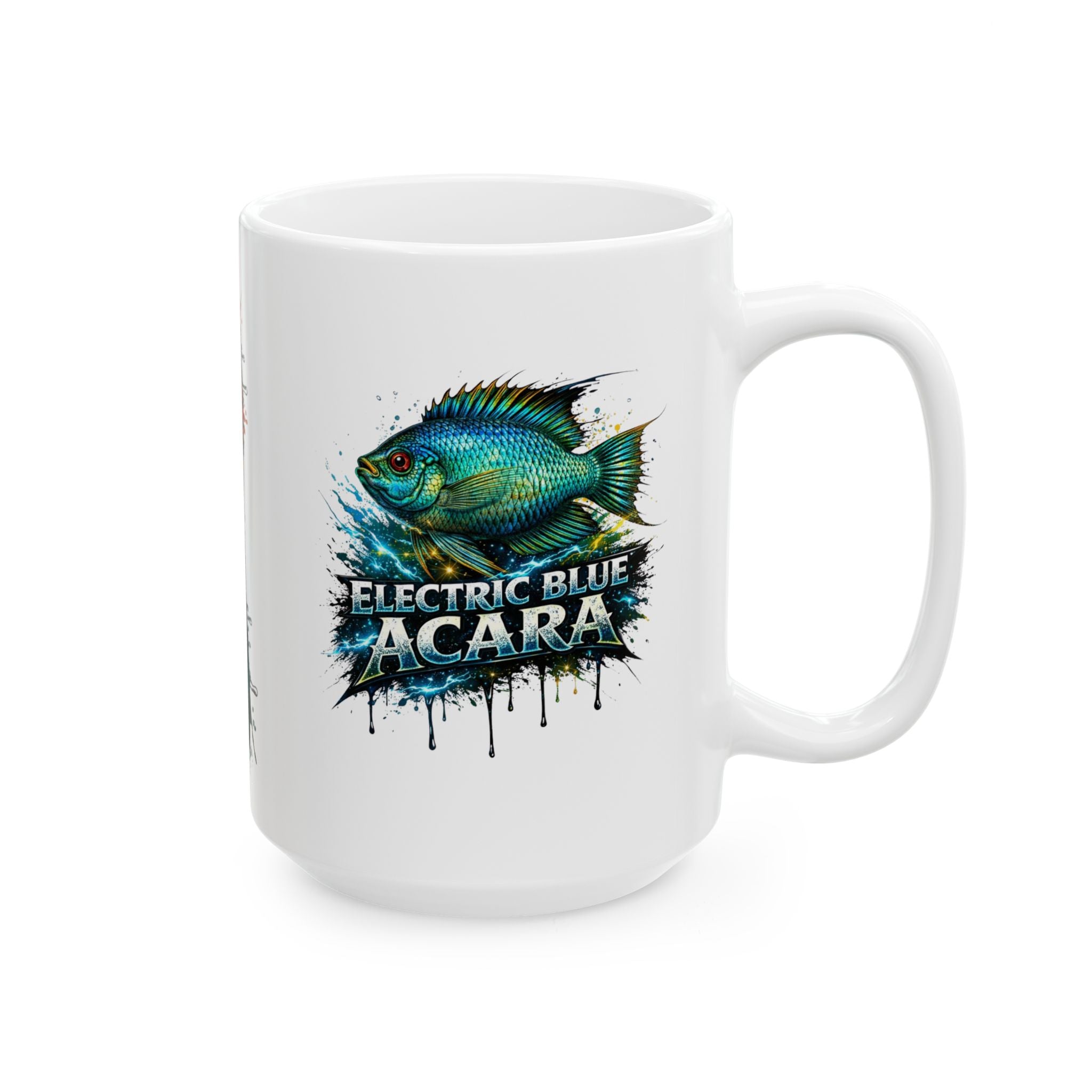 Electric Blue Acara – Premium Ceramic Mug (11oz, 15oz)