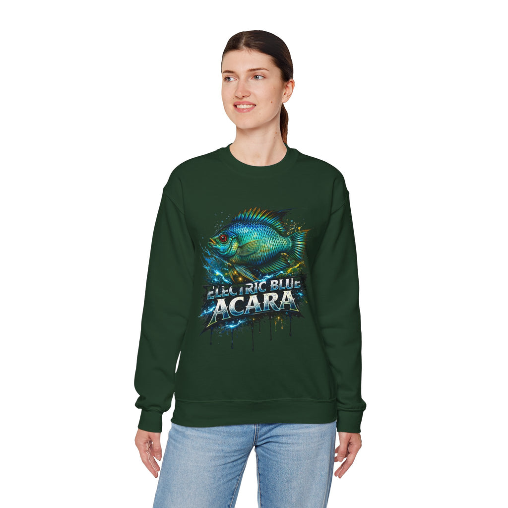 Electric Blue Acara – Heavy Blend™ Crewneck Sweatshirt