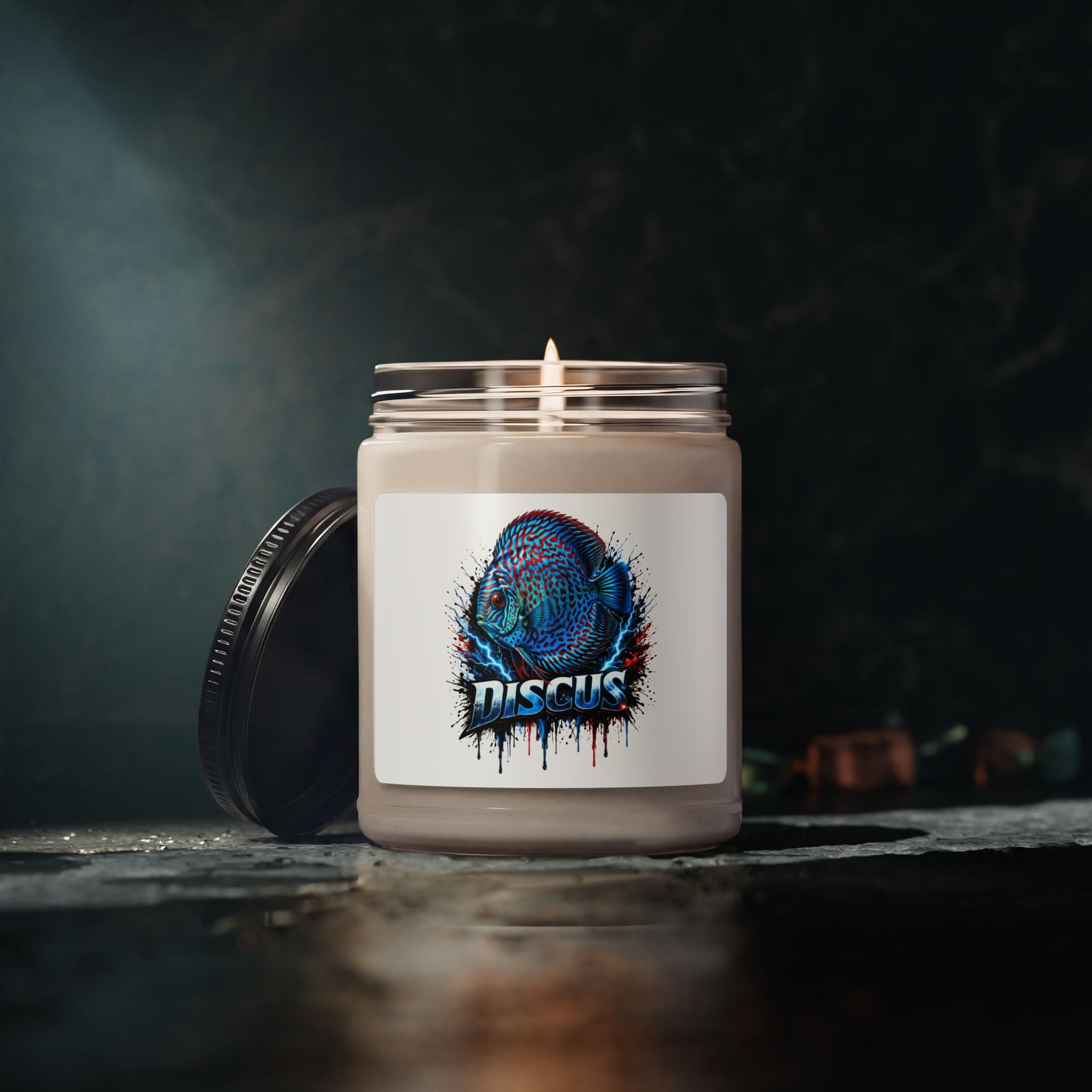Discus Fish Scented Soy Candle - 9oz Aquarium Lover Gift