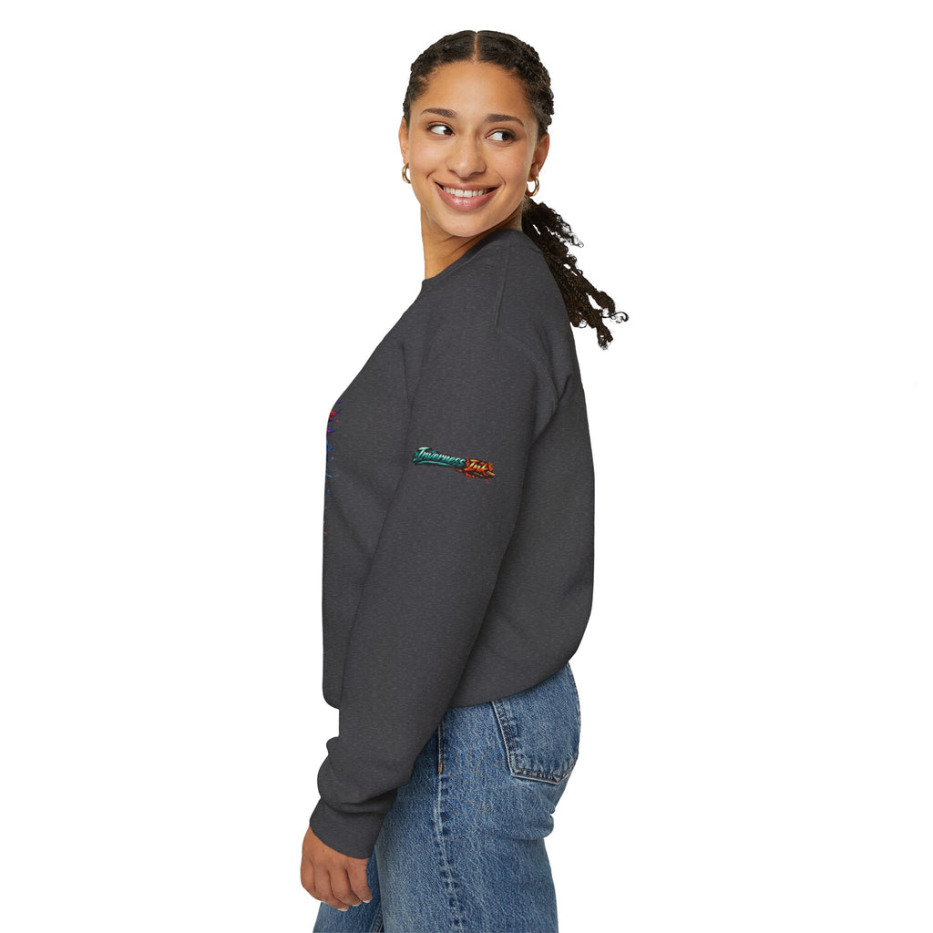 Betta Fish Crewneck Sweatshirt — "Fiercely Betta" Colorful Aquarium Graphic