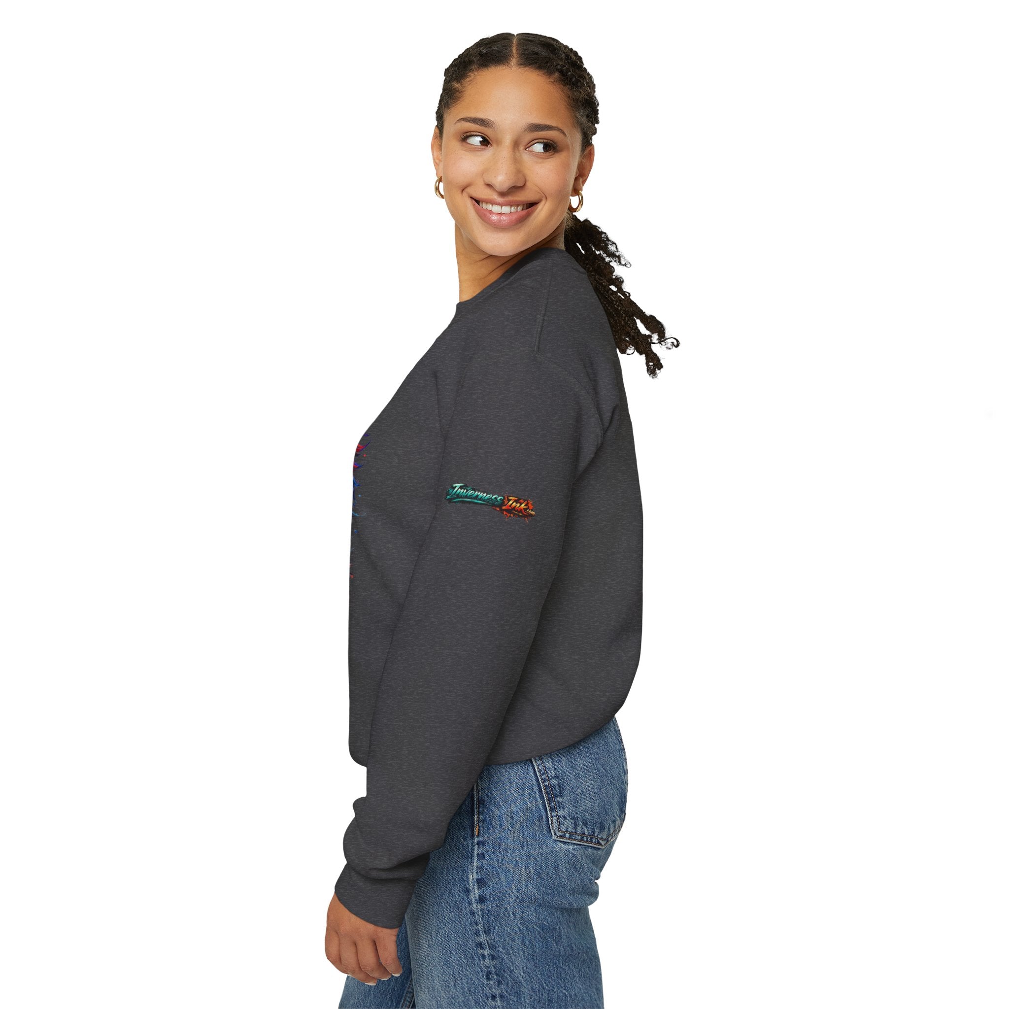 Betta Fish Crewneck Sweatshirt — "Fiercely Betta" Colorful Aquarium Graphic