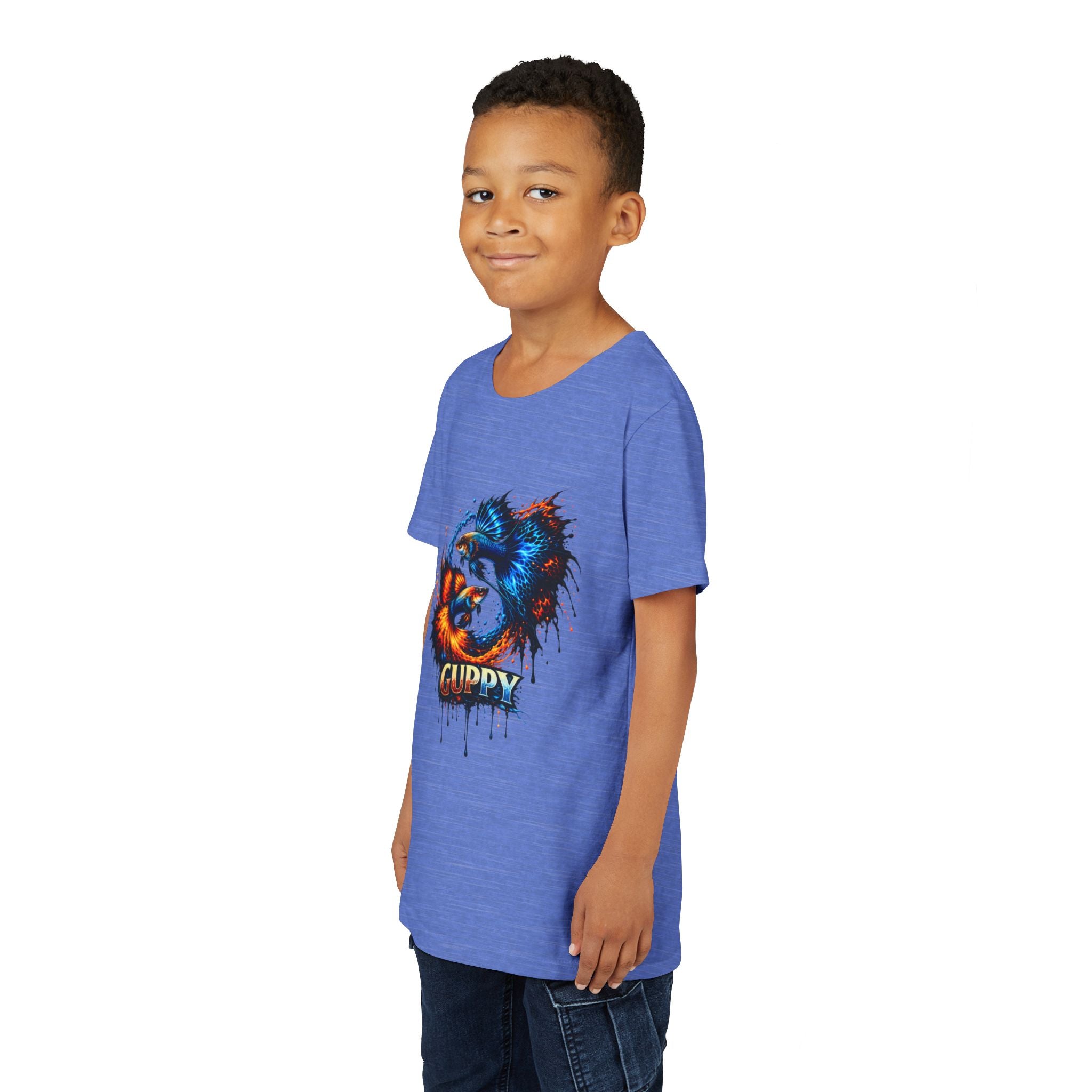 Fire & Ice Guppy – Youth "Neon Flare" Premium Tee