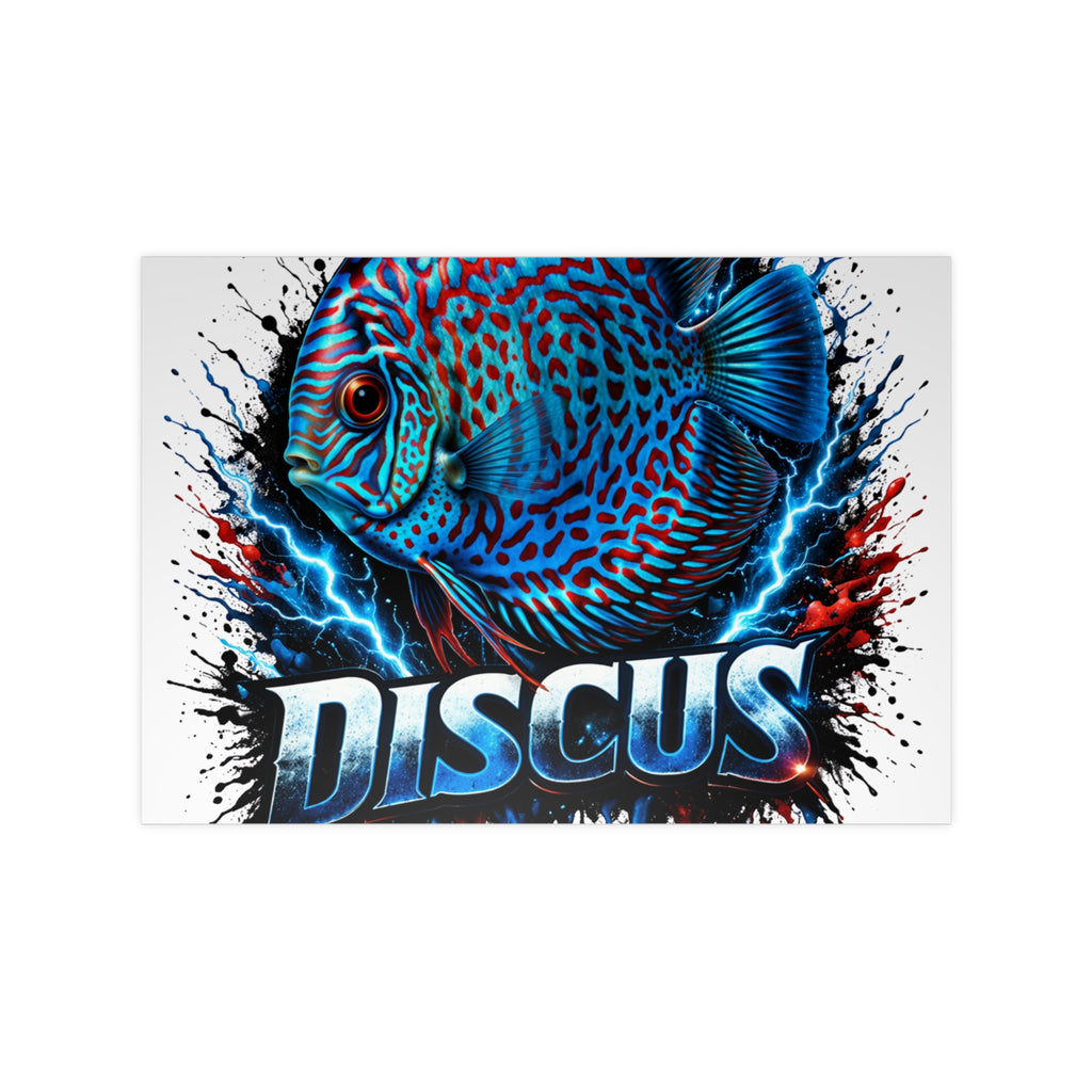 Discus Fish Photopaper Poster – Vibrant Aquarium Wall Art