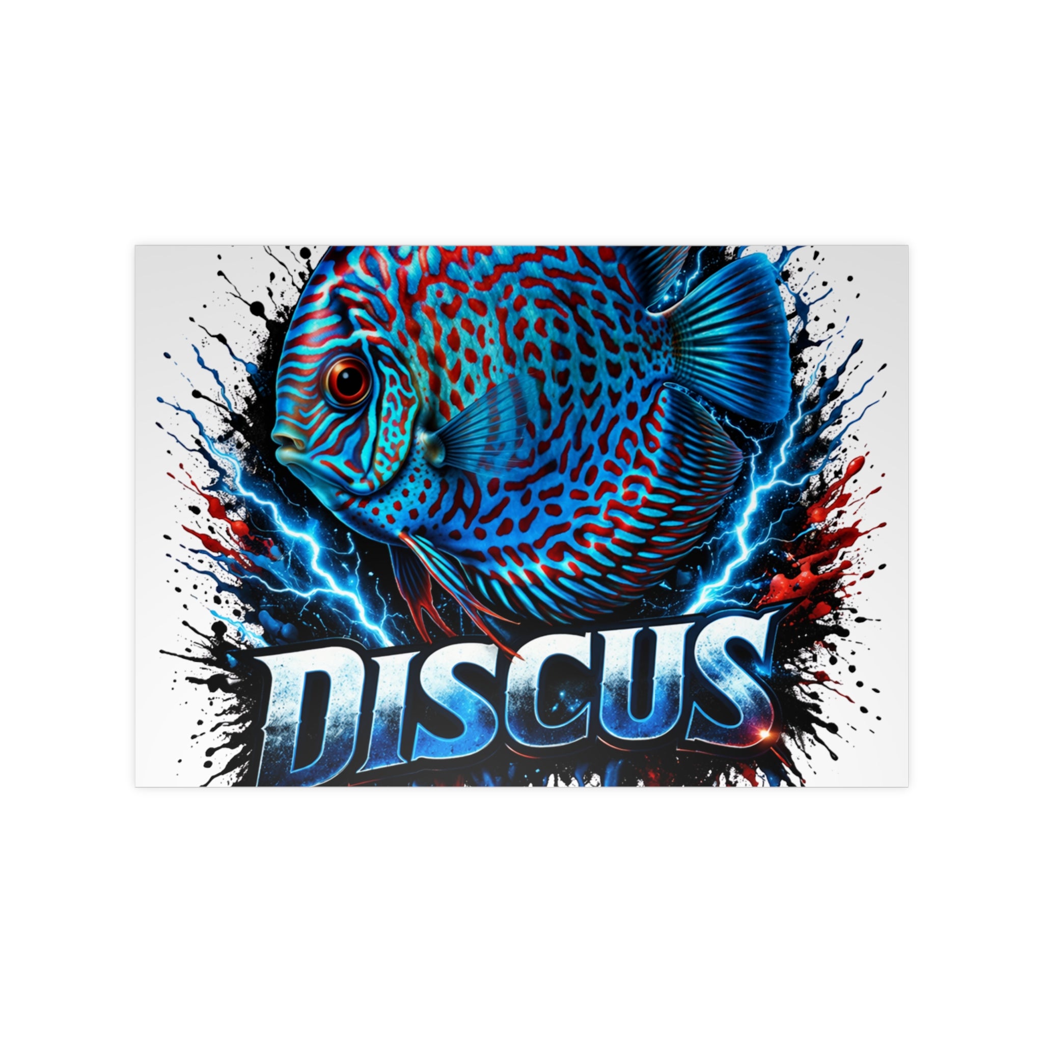 Discus Fish Photopaper Poster – Vibrant Aquarium Wall Art