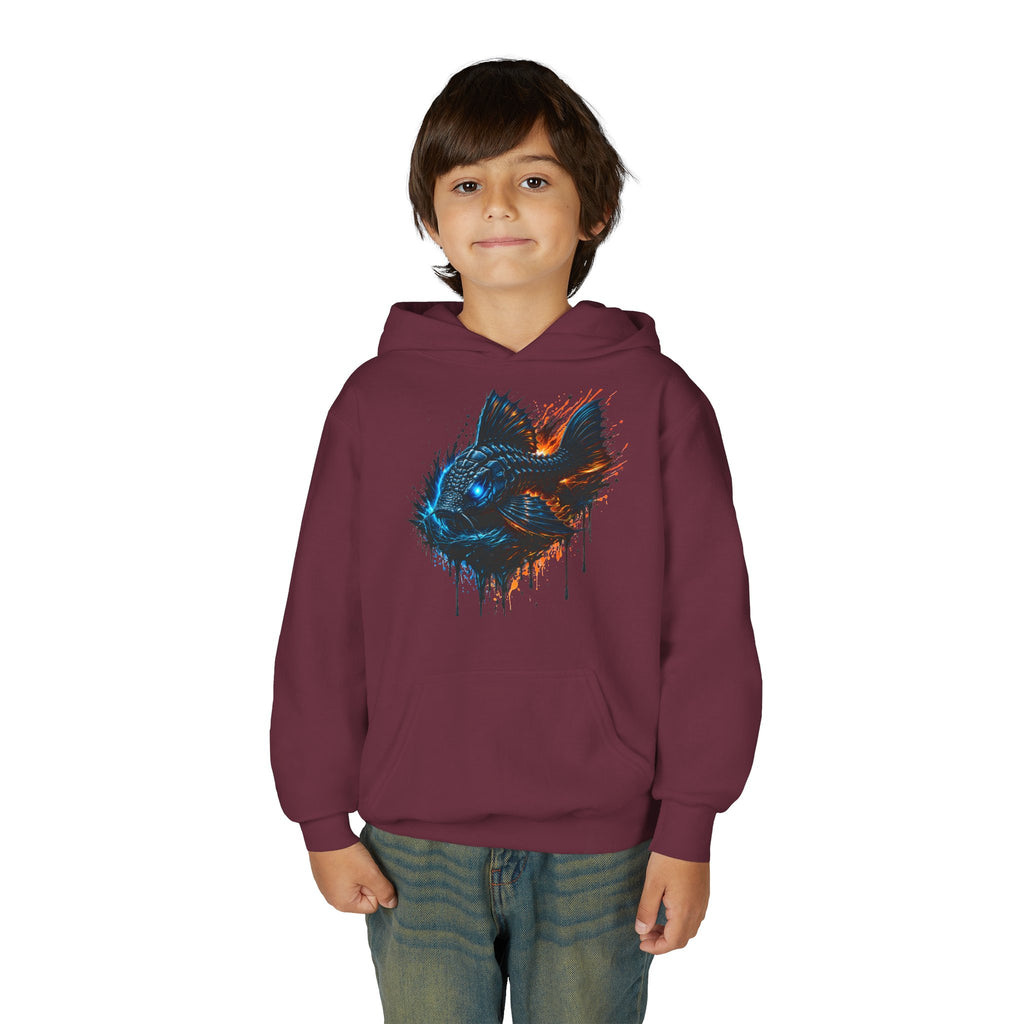 Armored Pleco L-185 – Youth Premium Hooded Sweatshirt