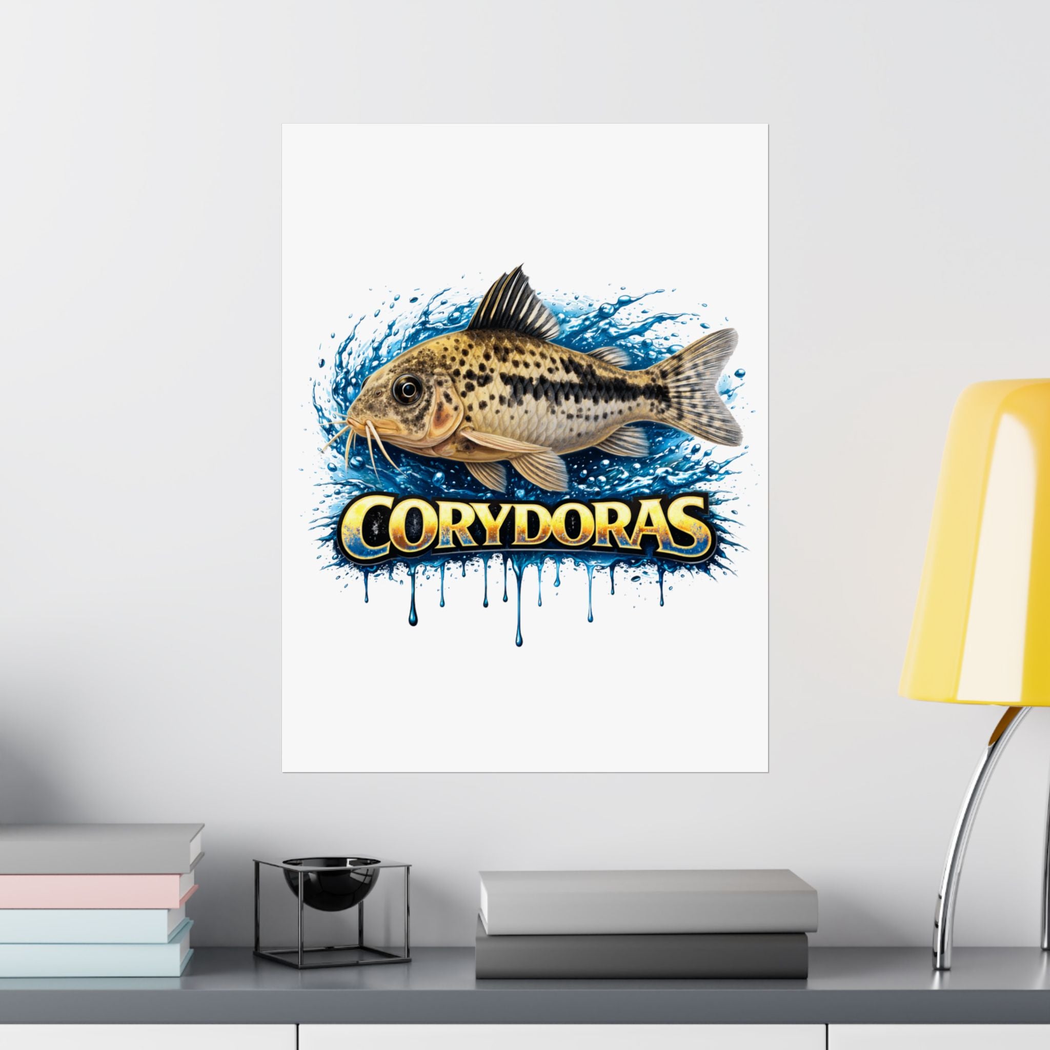 Corydoras Fish Matte Poster — Aquarium Lover Wall Art