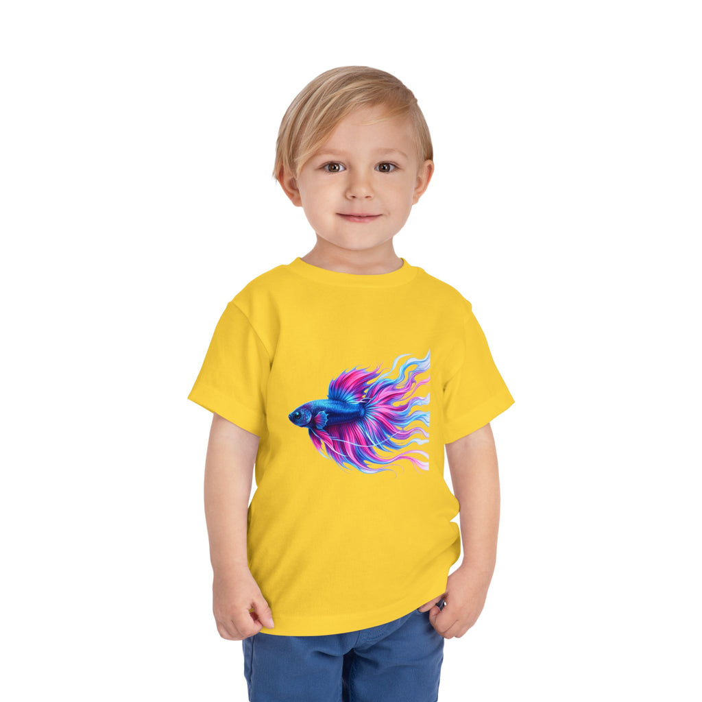 Toddler Tee — Colorful Betta Fish Graphic Kids Shirt
