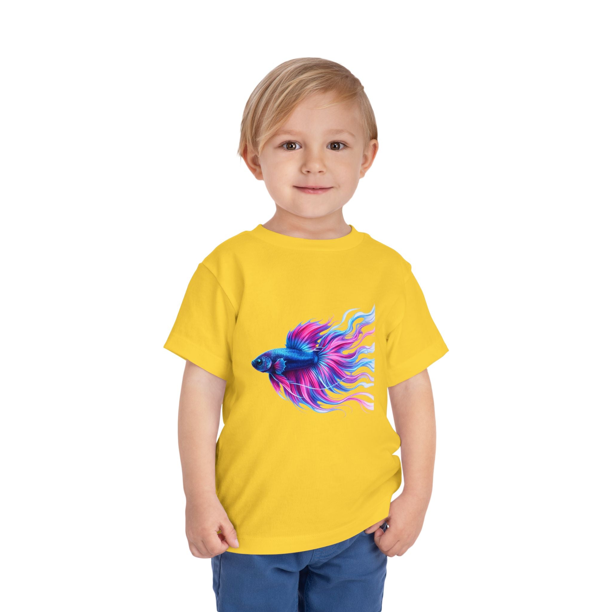 Toddler Tee — Colorful Betta Fish Graphic Kids Shirt