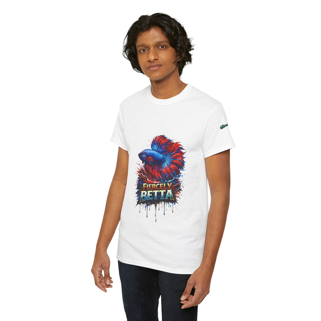Betta Fish T-Shirt — Fiercely Betta Colorful Aquarium Fish Tee