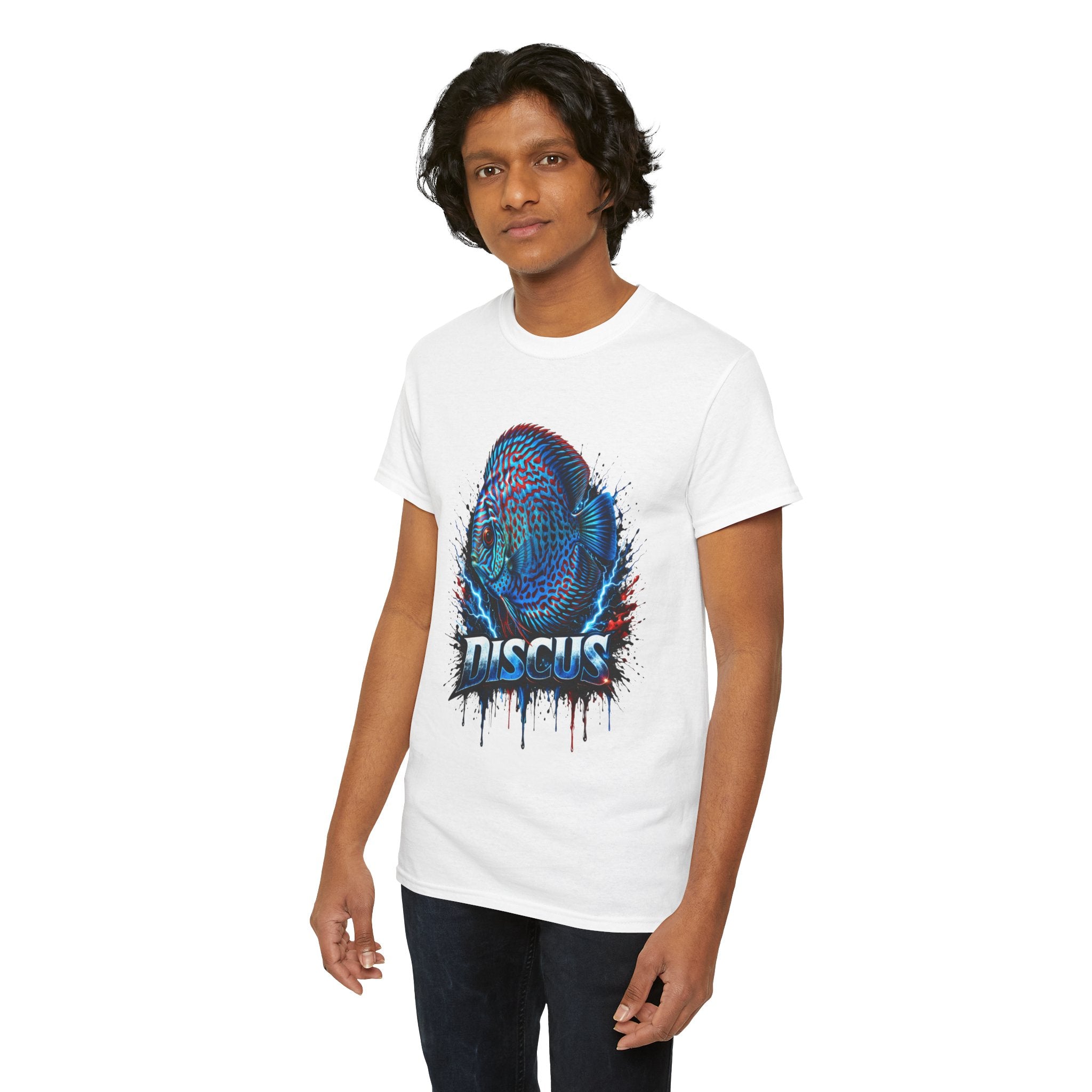 Discus Fish Graphic Tee - Vibrant Aquarium Fish Shirt