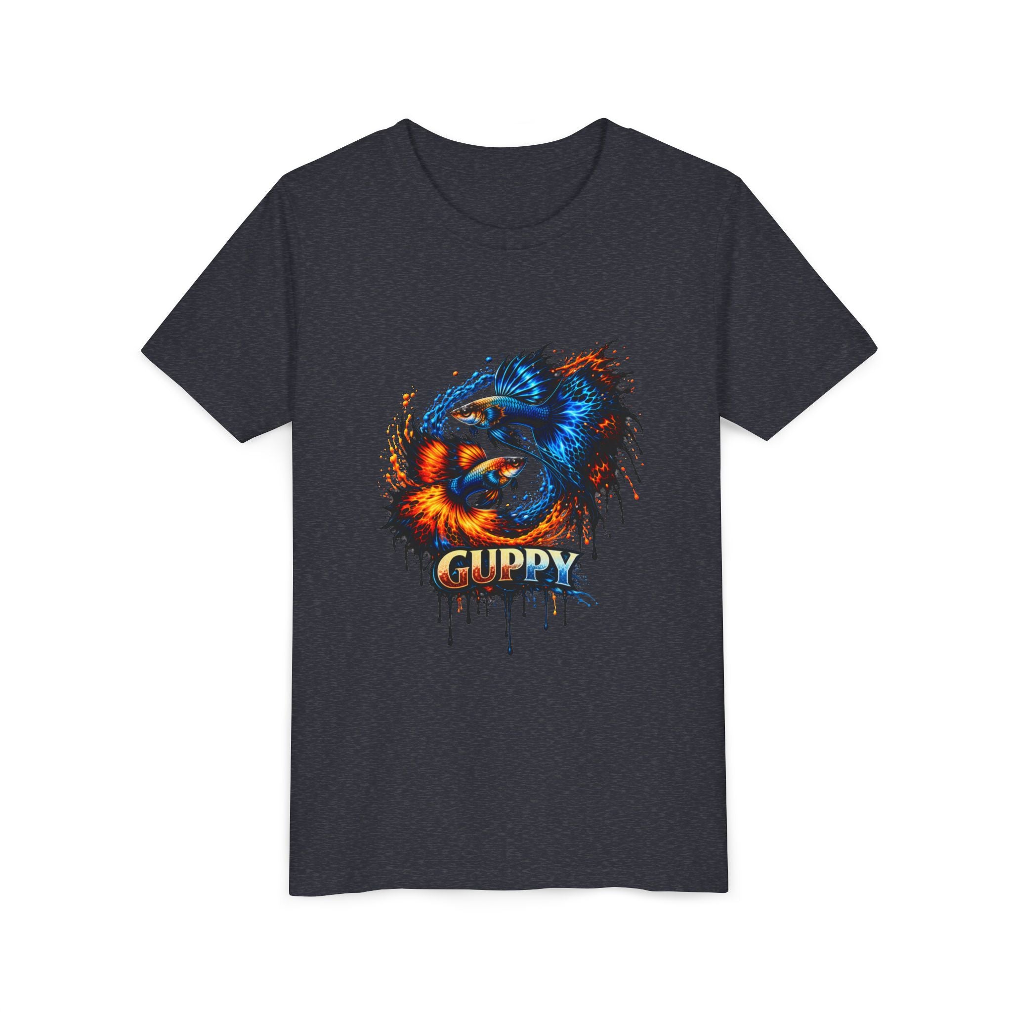 Fire & Ice Guppy – Youth "Neon Flare" Premium Tee