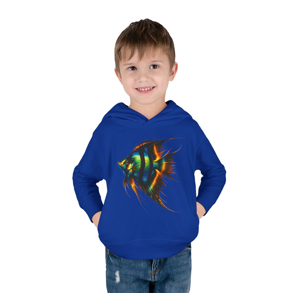 Toddler Hoodie with Colorful Angelfish Graphic