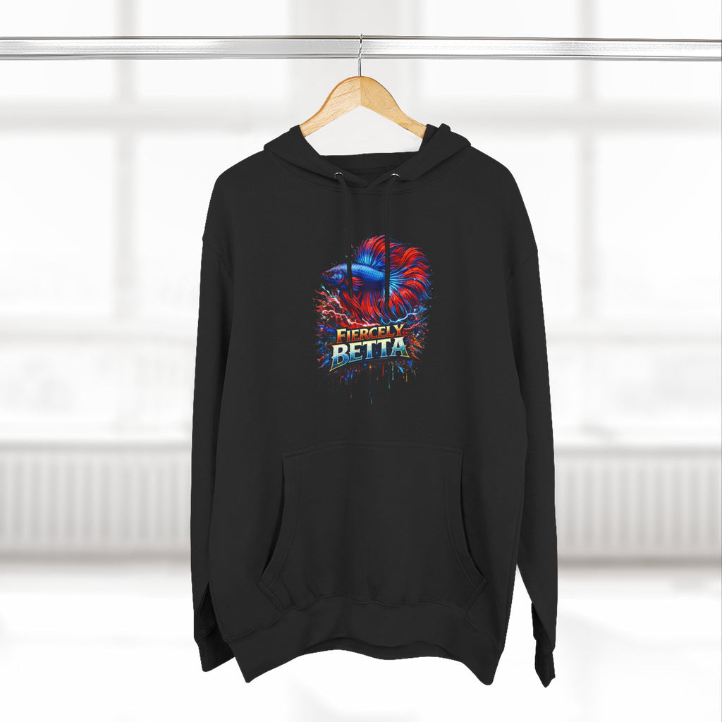 Fiercely Betta – Premium "Neon Flare" 3-End Fleece Hoodie