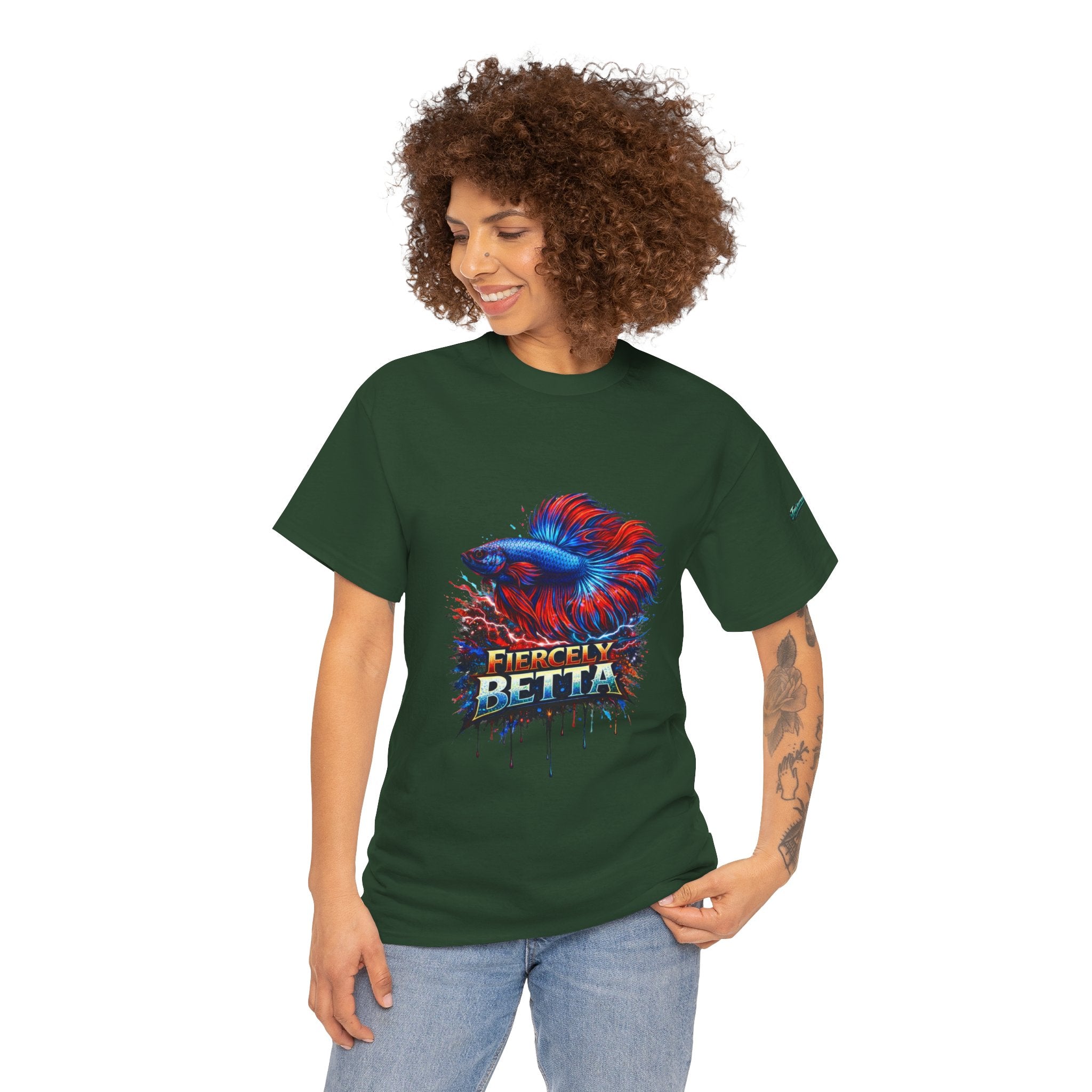 Betta Fish T-Shirt — Fiercely Betta Colorful Aquarium Fish Tee