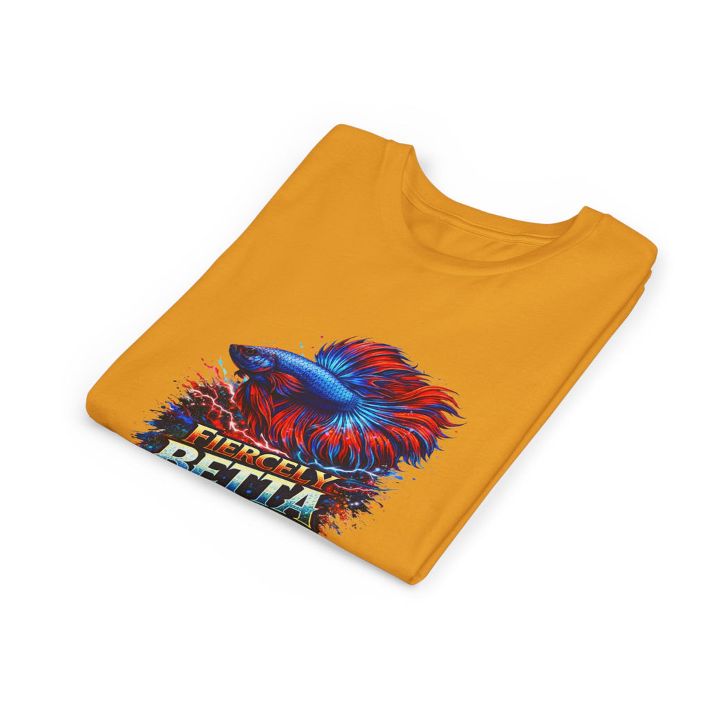 Fiercely Betta Youth Tee - Colorful Betta Fish Graphic Shirt