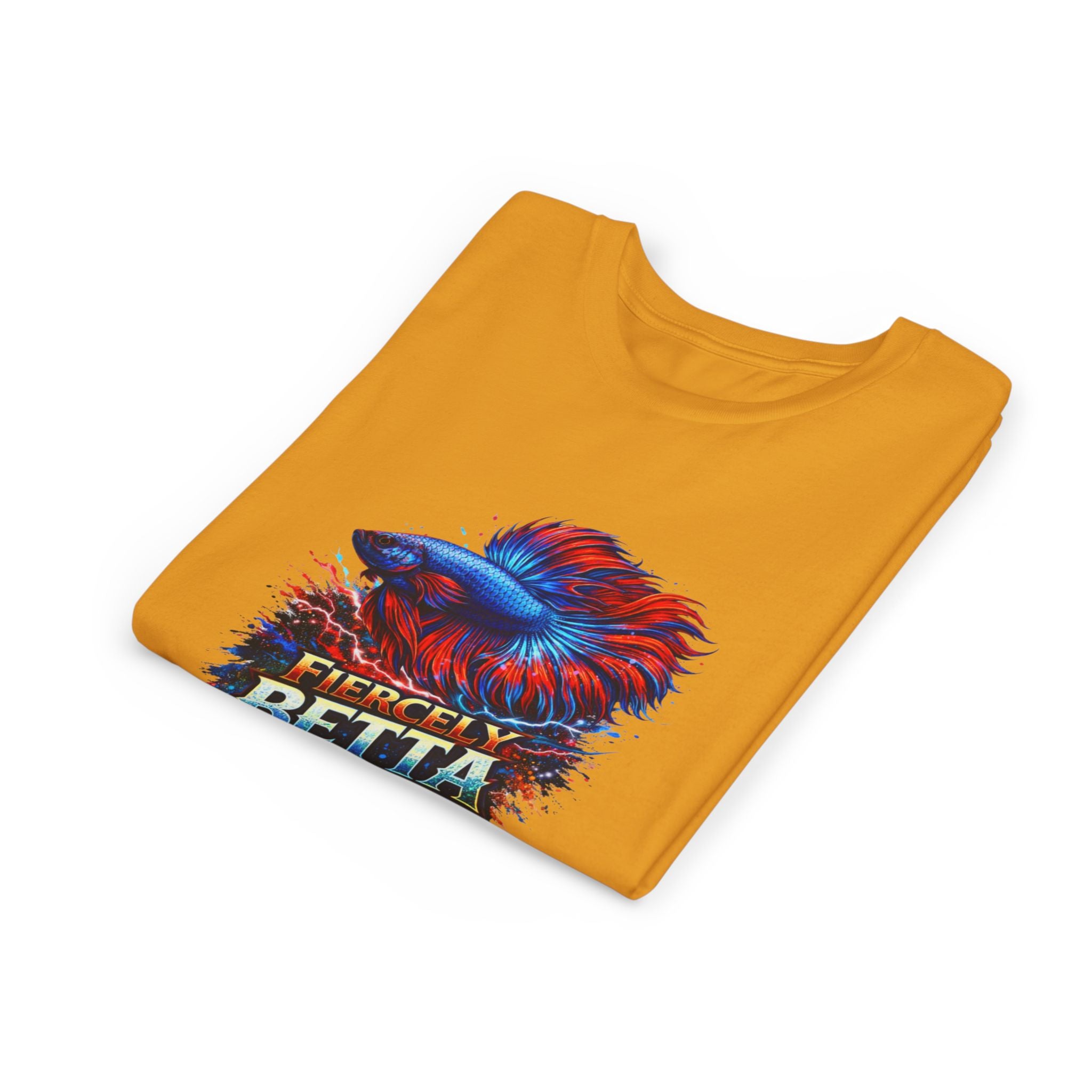 Fiercely Betta Youth Tee - Colorful Betta Fish Graphic Shirt