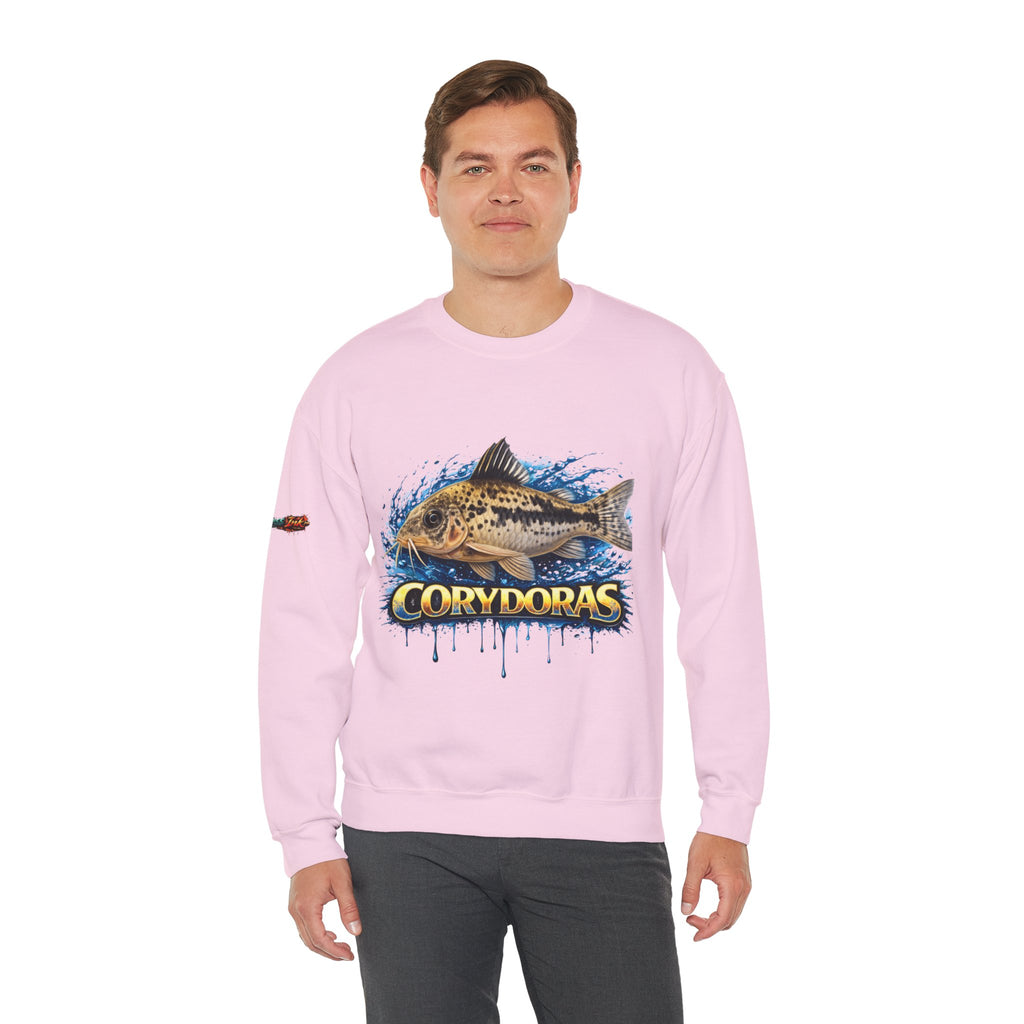 Peppered Corydoras Fish Crewneck Sweatshirt – Aquatic Aquarium Lover Tee