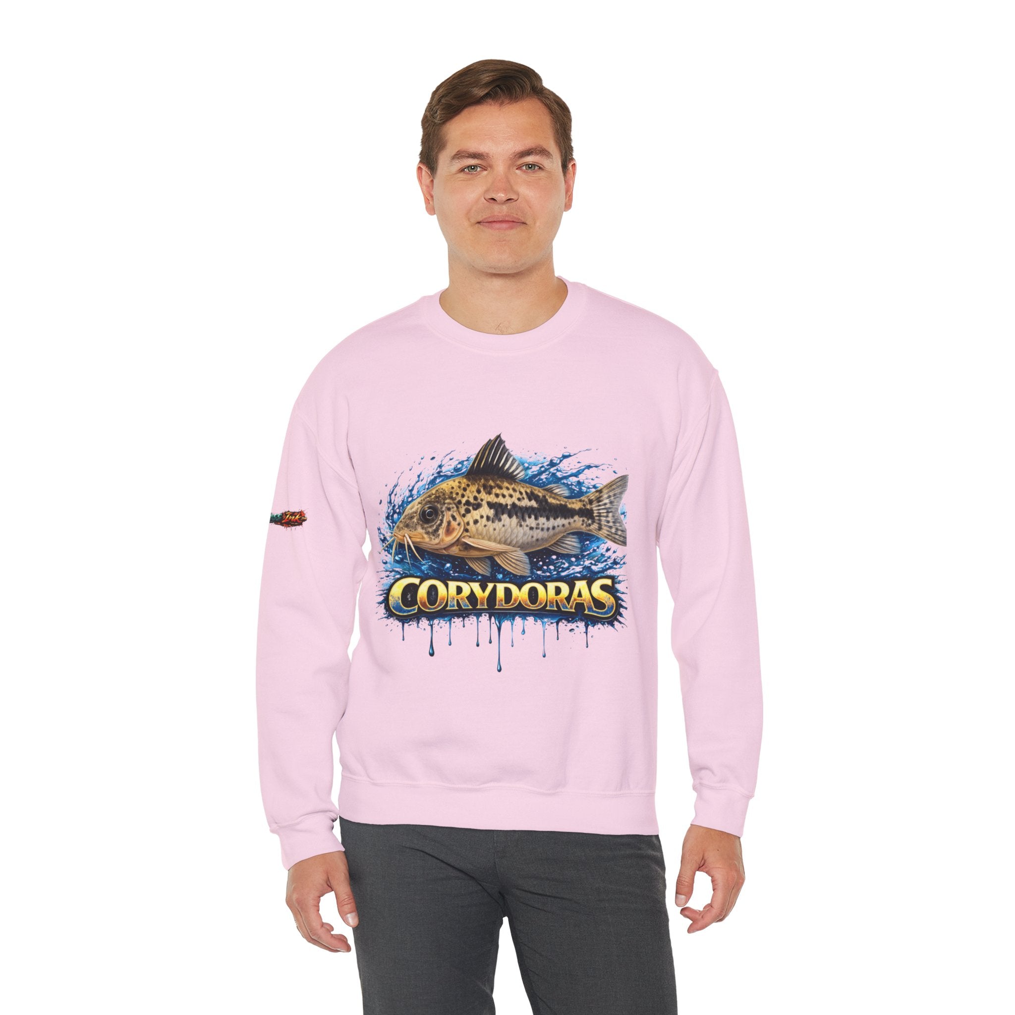 Peppered Corydoras Fish Crewneck Sweatshirt – Aquatic Aquarium Lover Tee