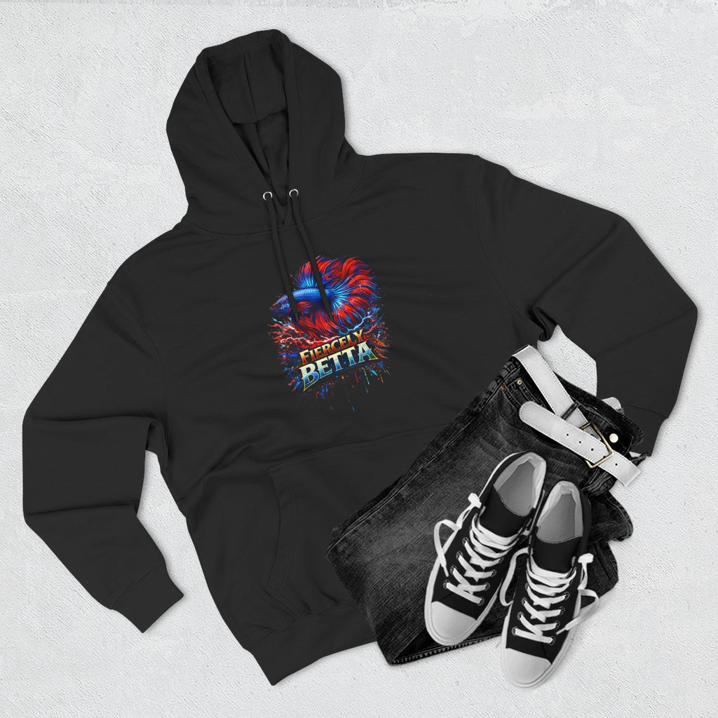 Fiercely Betta – Premium "Neon Flare" 3-End Fleece Hoodie