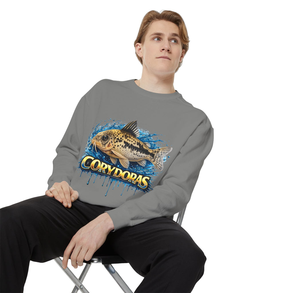 Corydoras Fish Sweatshirt — Aquatic Aquarium Catfish Graphic Crewneck