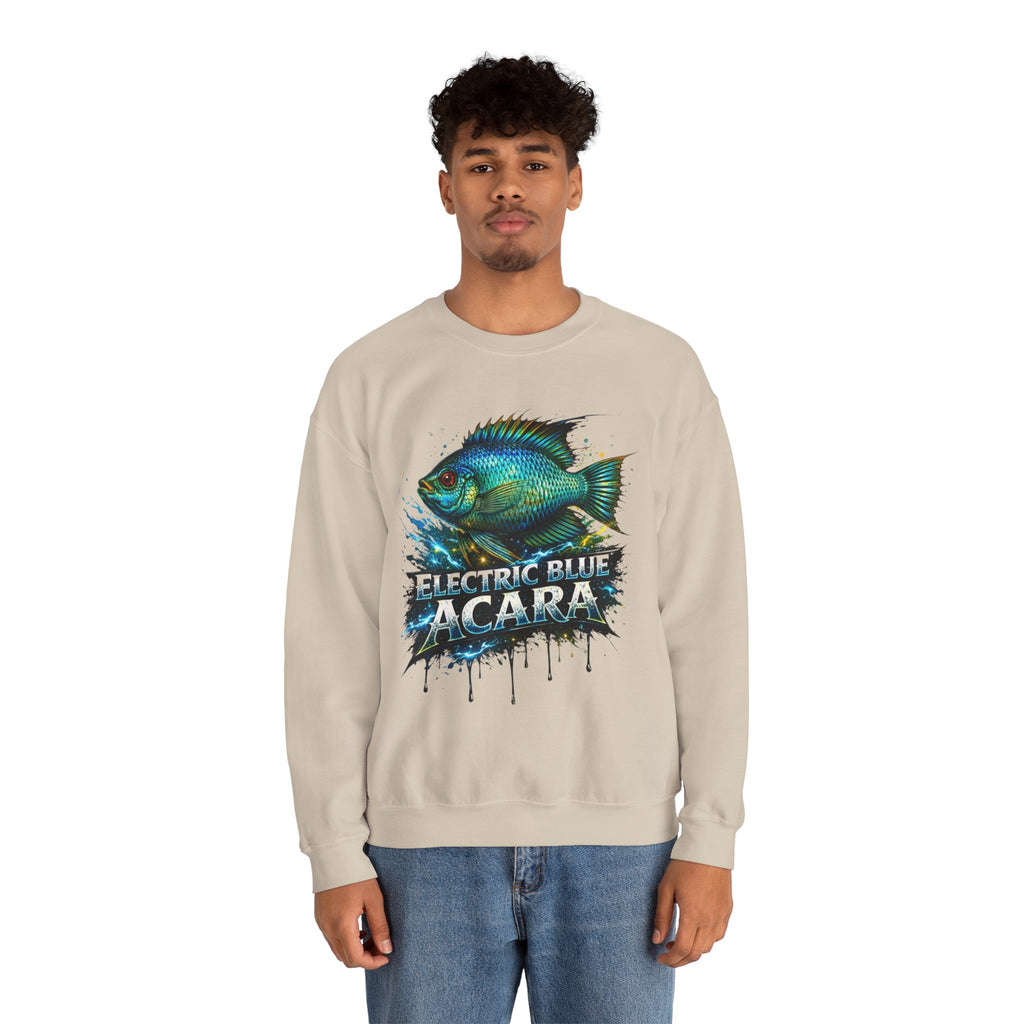 Electric Blue Acara – Heavy Blend™ Crewneck Sweatshirt