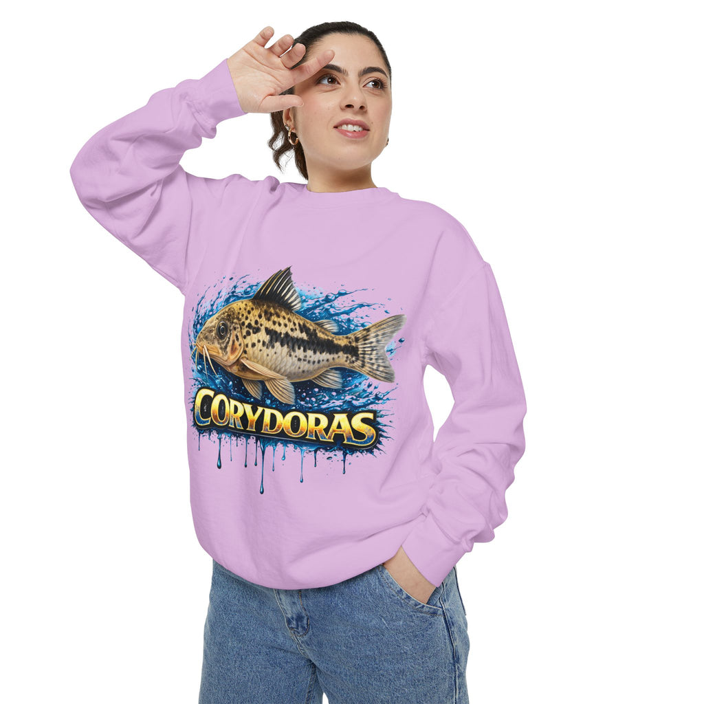 Corydoras Fish Sweatshirt — Aquatic Aquarium Catfish Graphic Crewneck