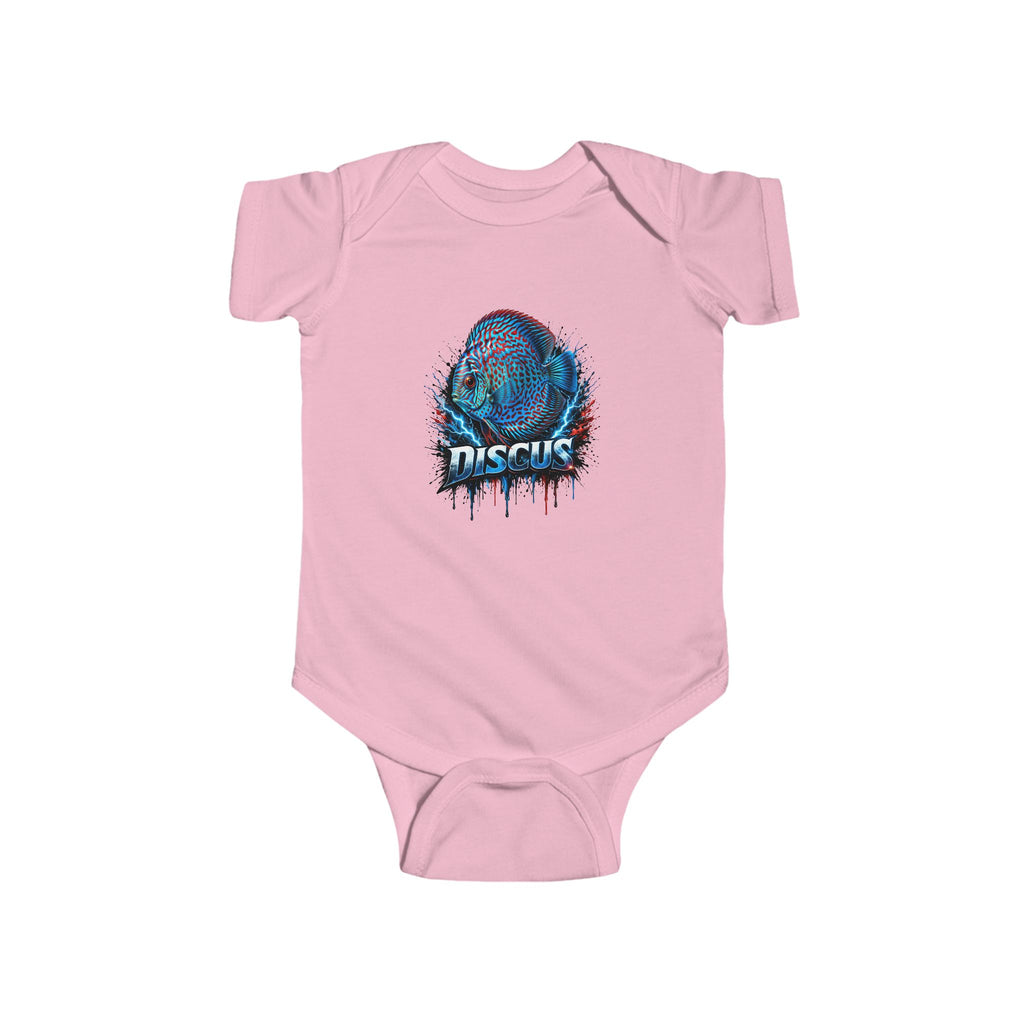 Discus Fish Baby Bodysuit — Colorful Aquarium Infant Onesie