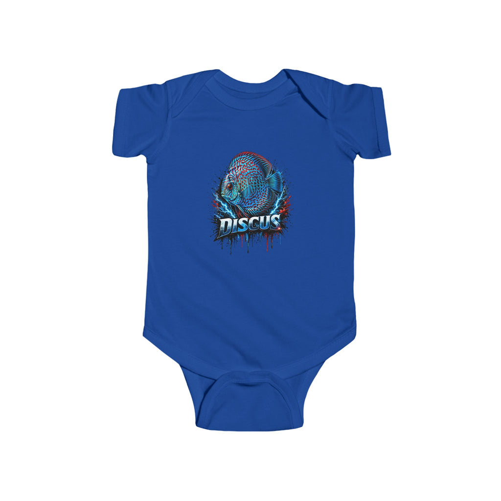 Discus Fish Baby Bodysuit — Colorful Aquarium Infant Onesie