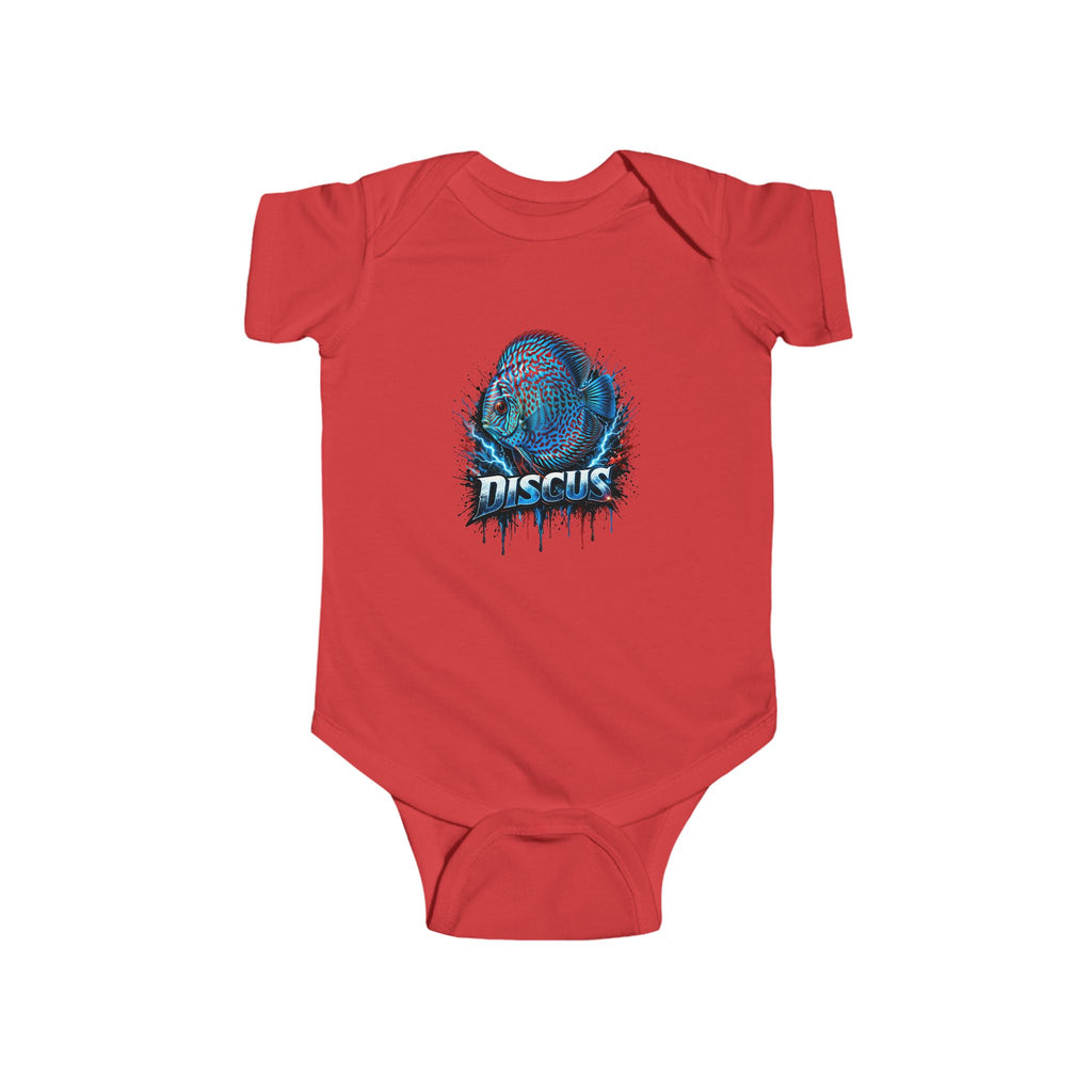 Discus Fish Baby Bodysuit — Colorful Aquarium Infant Onesie