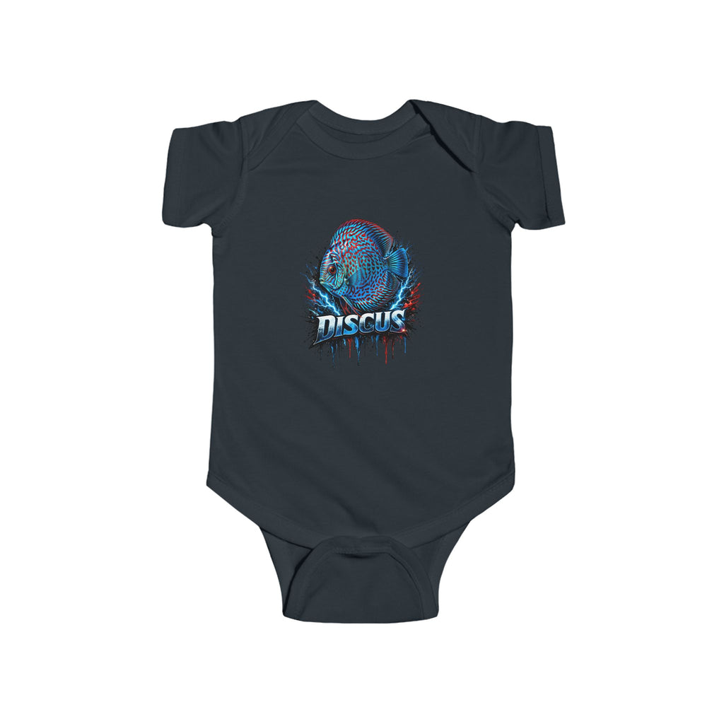 Discus Fish Baby Bodysuit — Colorful Aquarium Infant Onesie