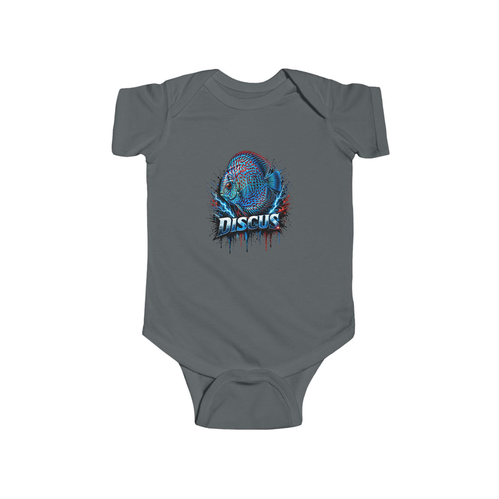 Discus Fish Baby Bodysuit — Colorful Aquarium Infant Onesie