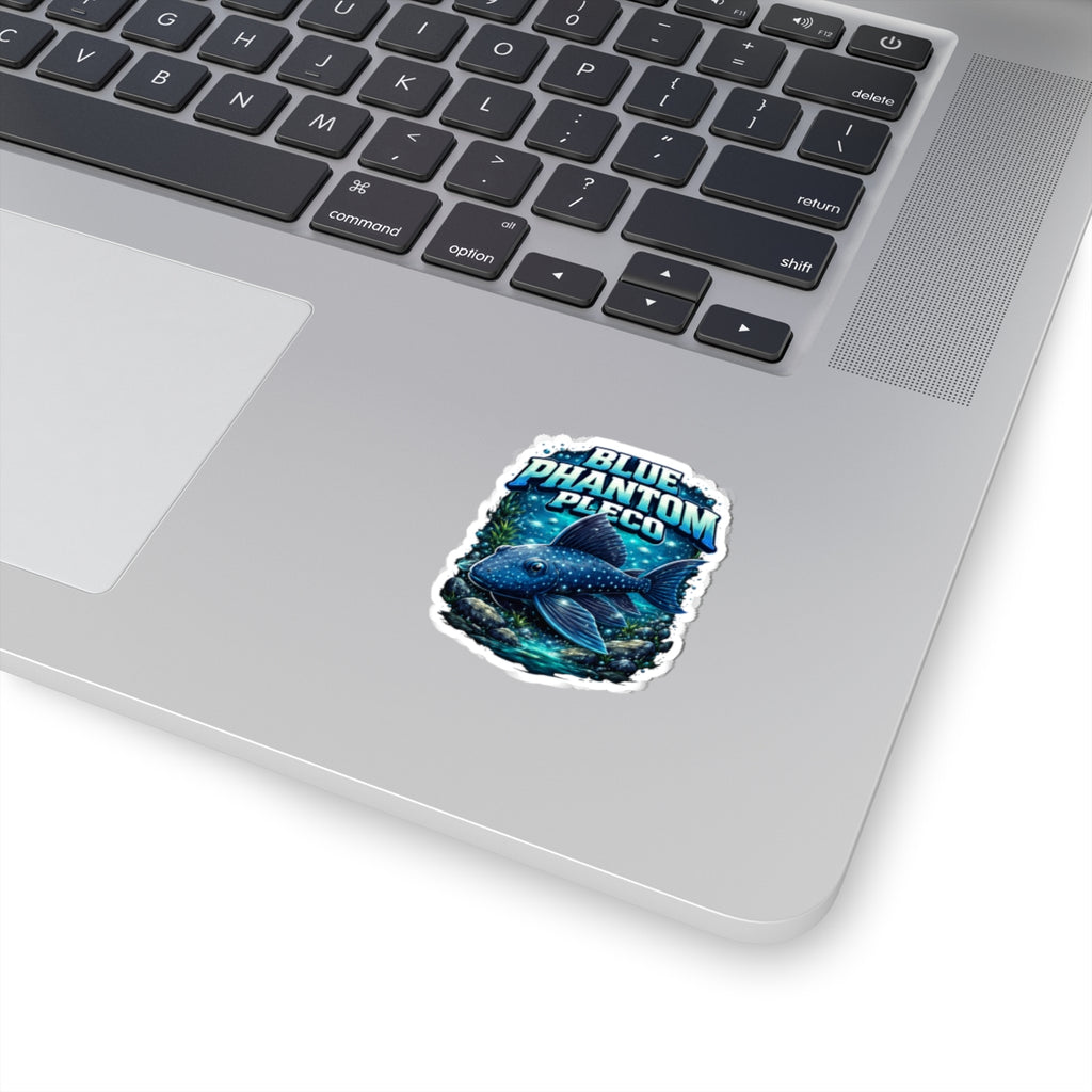 Blue Phantom Pleco Sticker — Aquarium Fish Decal