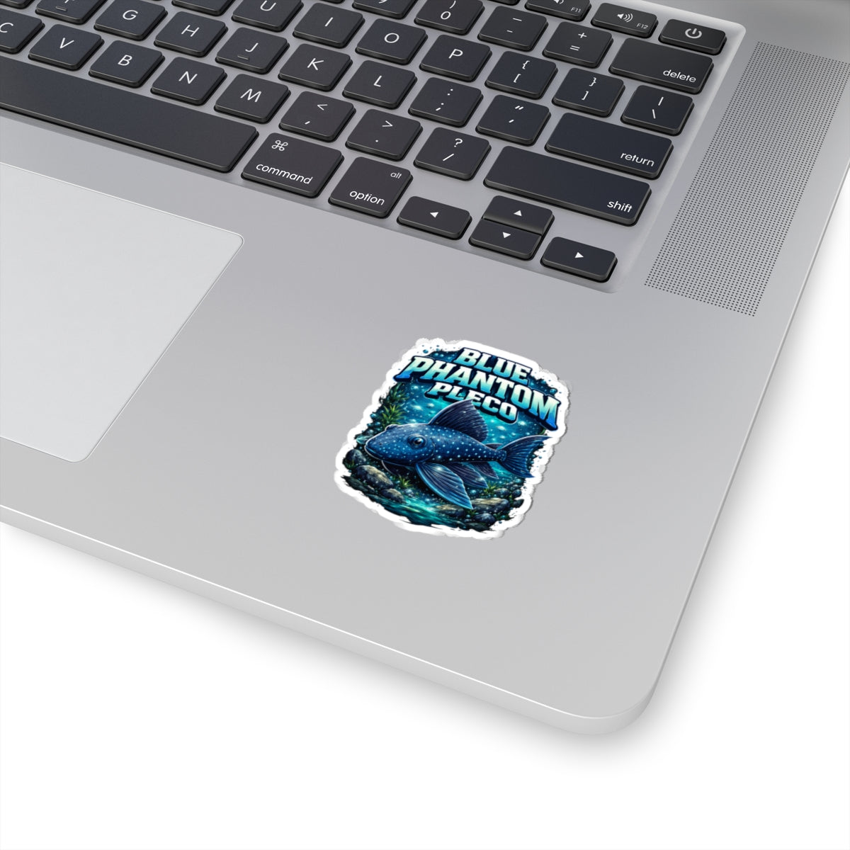 Blue Phantom Pleco Sticker — Aquarium Fish Decal