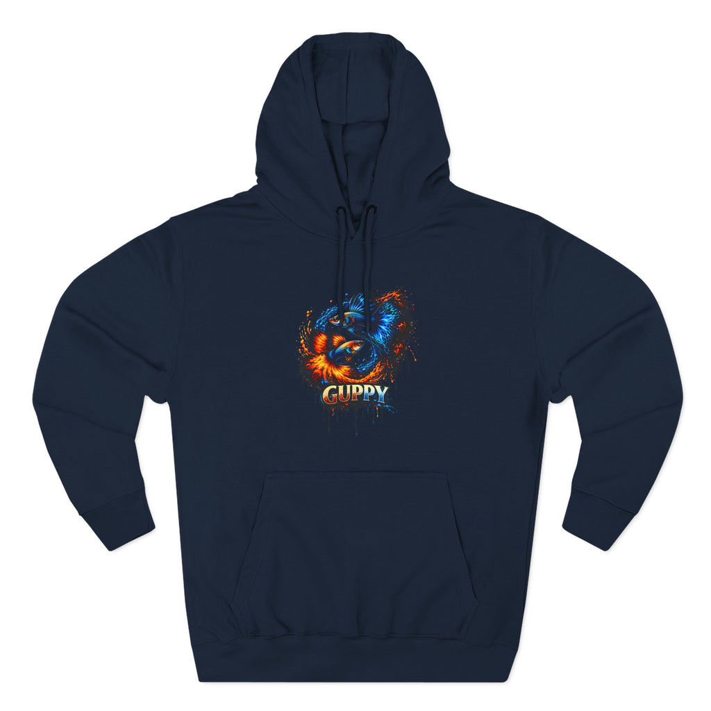 Fire & Ice Guppy – Premium Three-Panel Fleece Hoodie