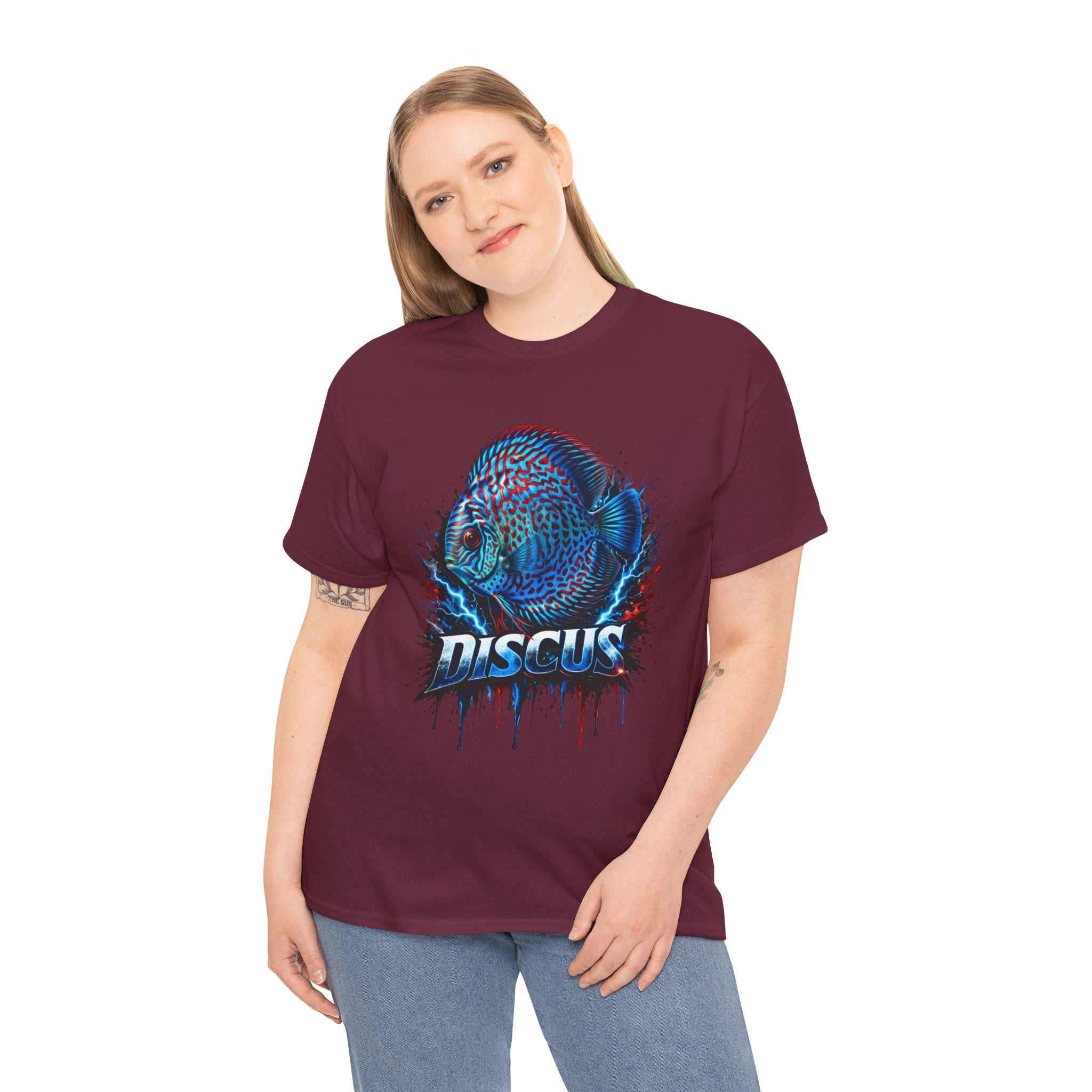 Discus Fish Graphic Tee - Vibrant Aquarium Fish Shirt