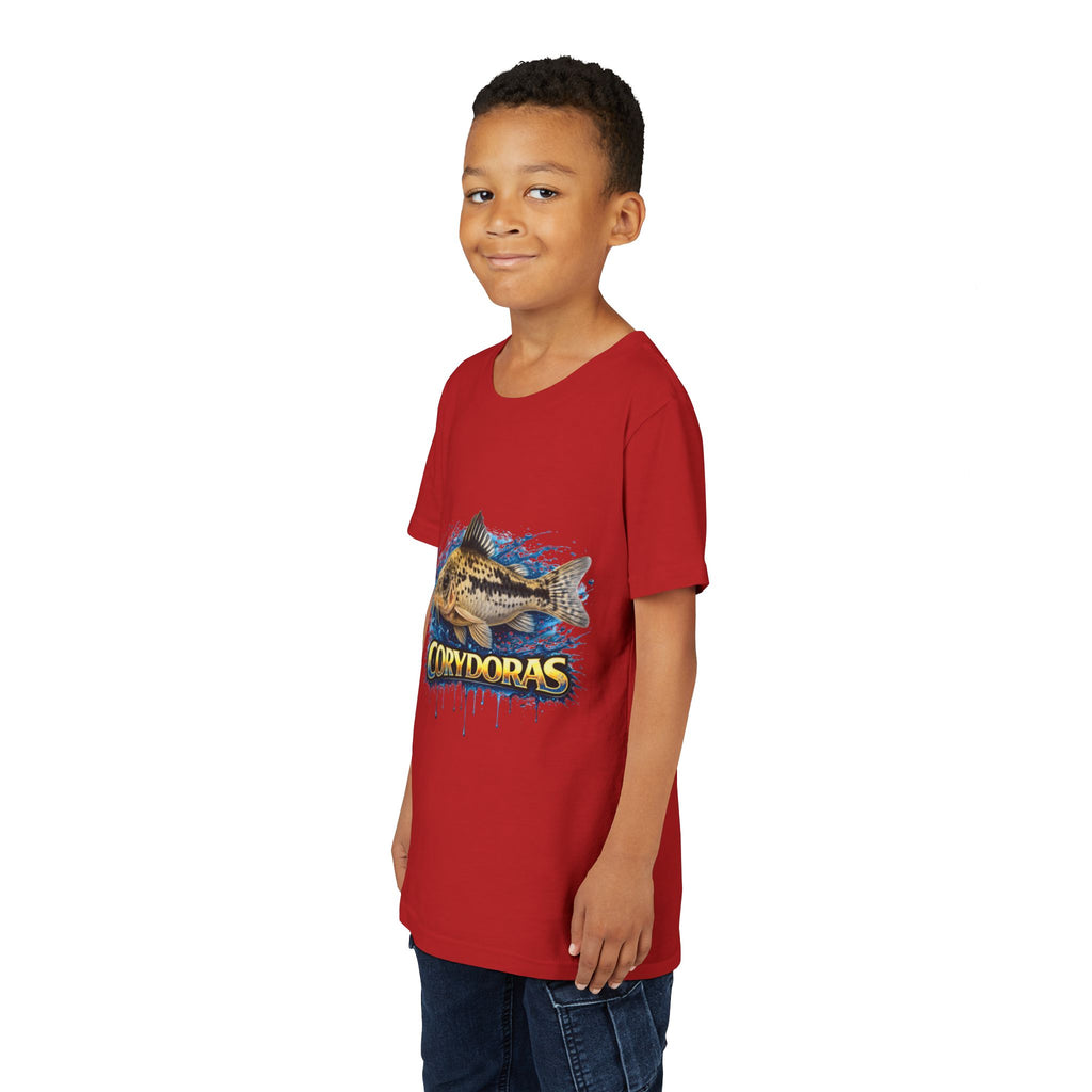 Corydoras Fish Youth Tee – Cute Aquarium Catfish Graphic Shirt