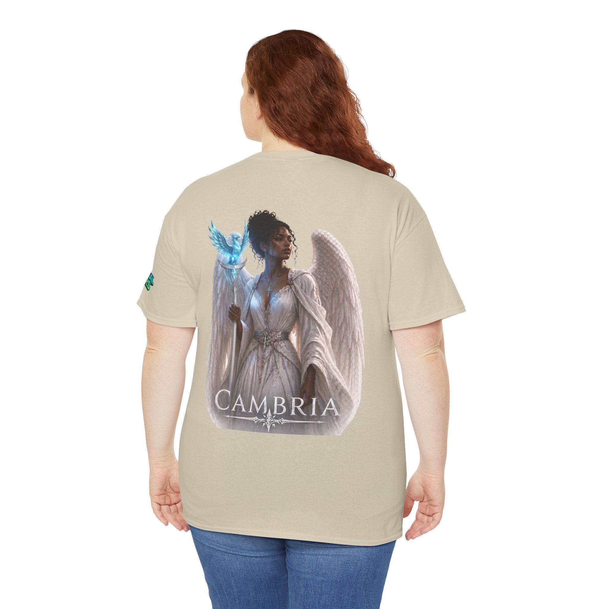 The Eternal Wars Graphic Tee – "Cambria" Winged Warrior Shirt