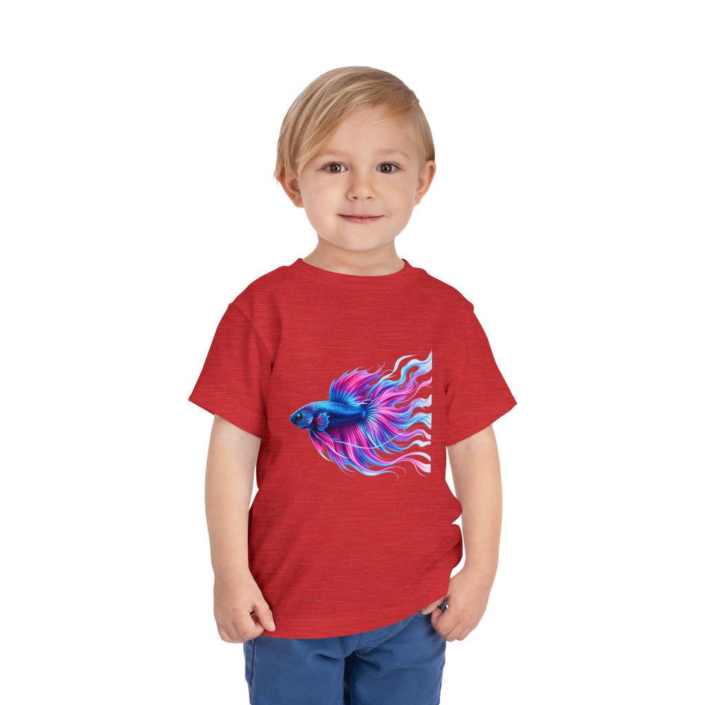 Toddler Tee — Colorful Betta Fish Graphic Kids Shirt