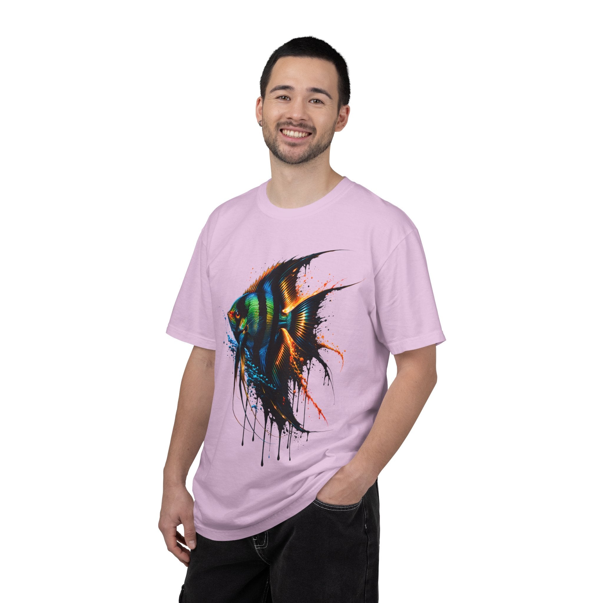 Vibrant Drip Angelfish Graphic Tee