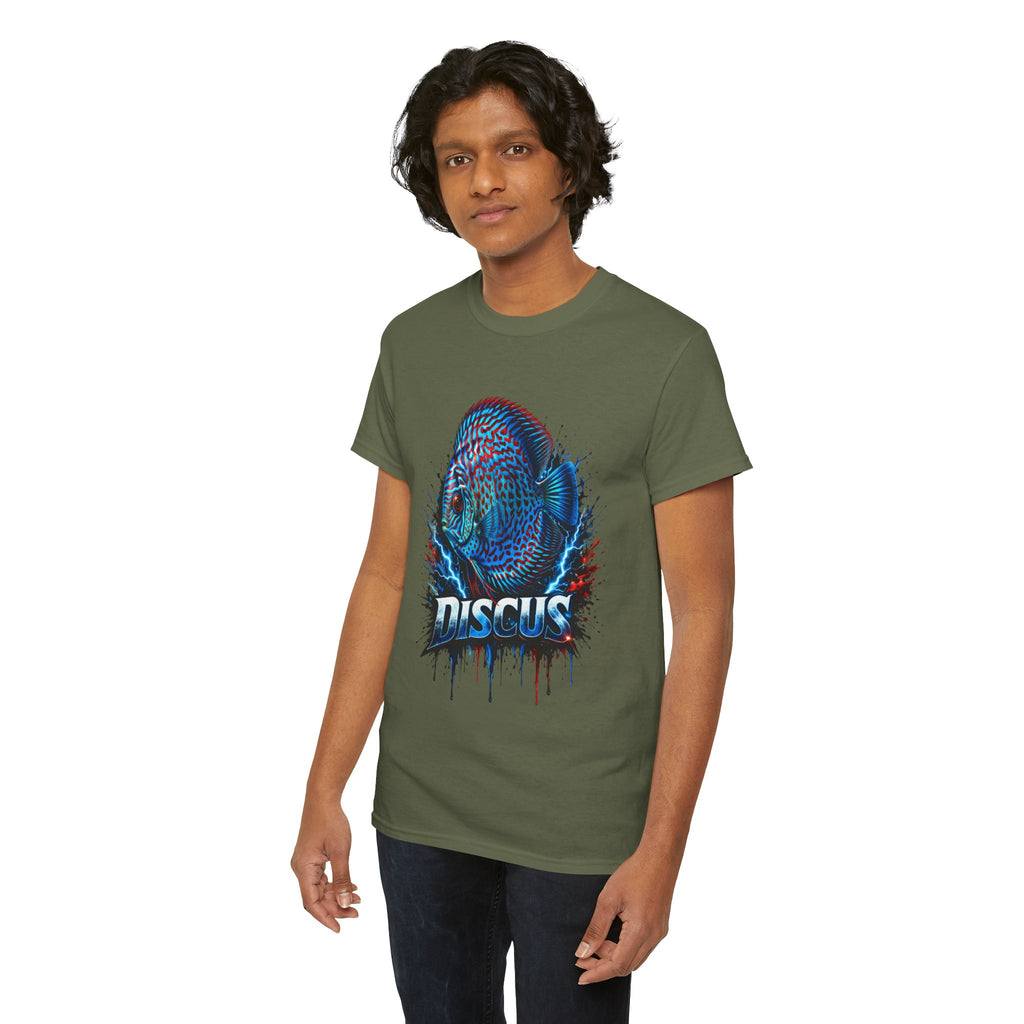 Discus Fish Graphic Tee - Vibrant Aquarium Fish Shirt