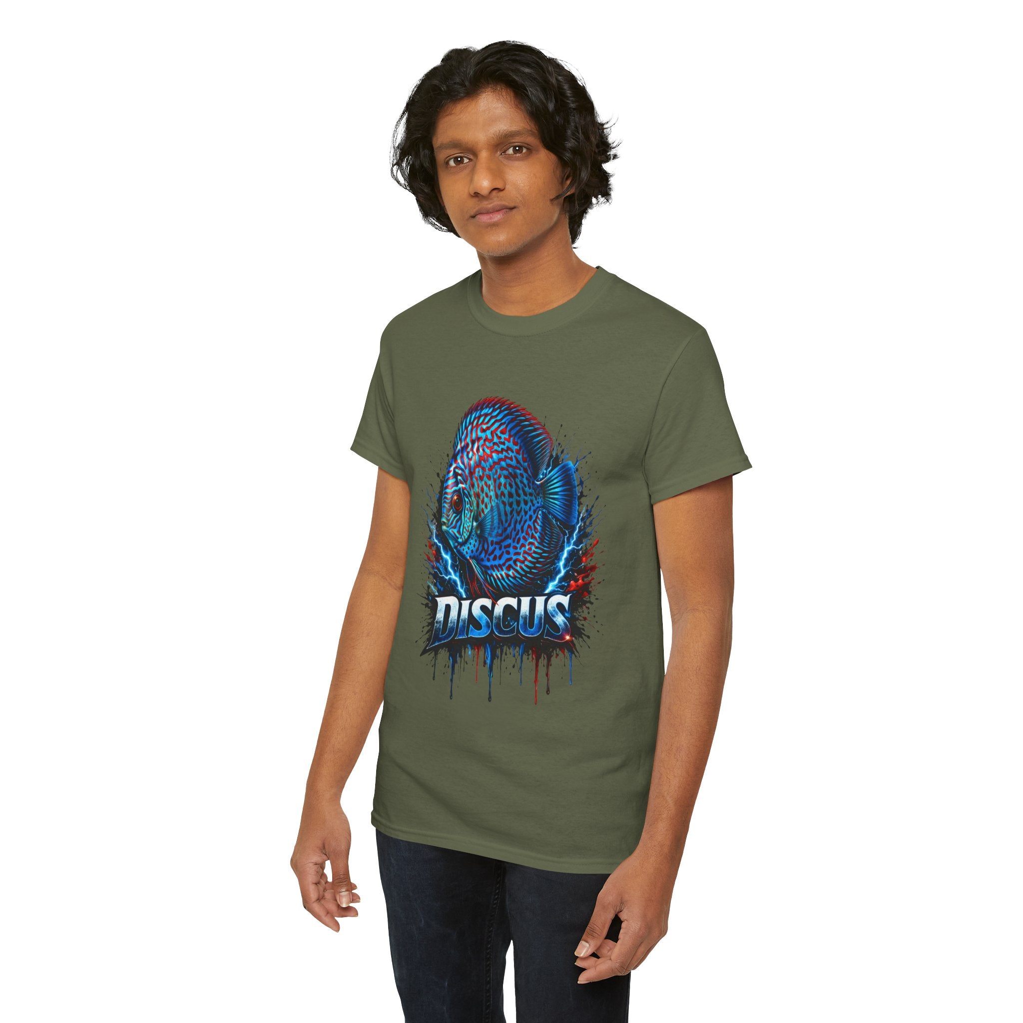 Discus Fish Graphic Tee - Vibrant Aquarium Fish Shirt