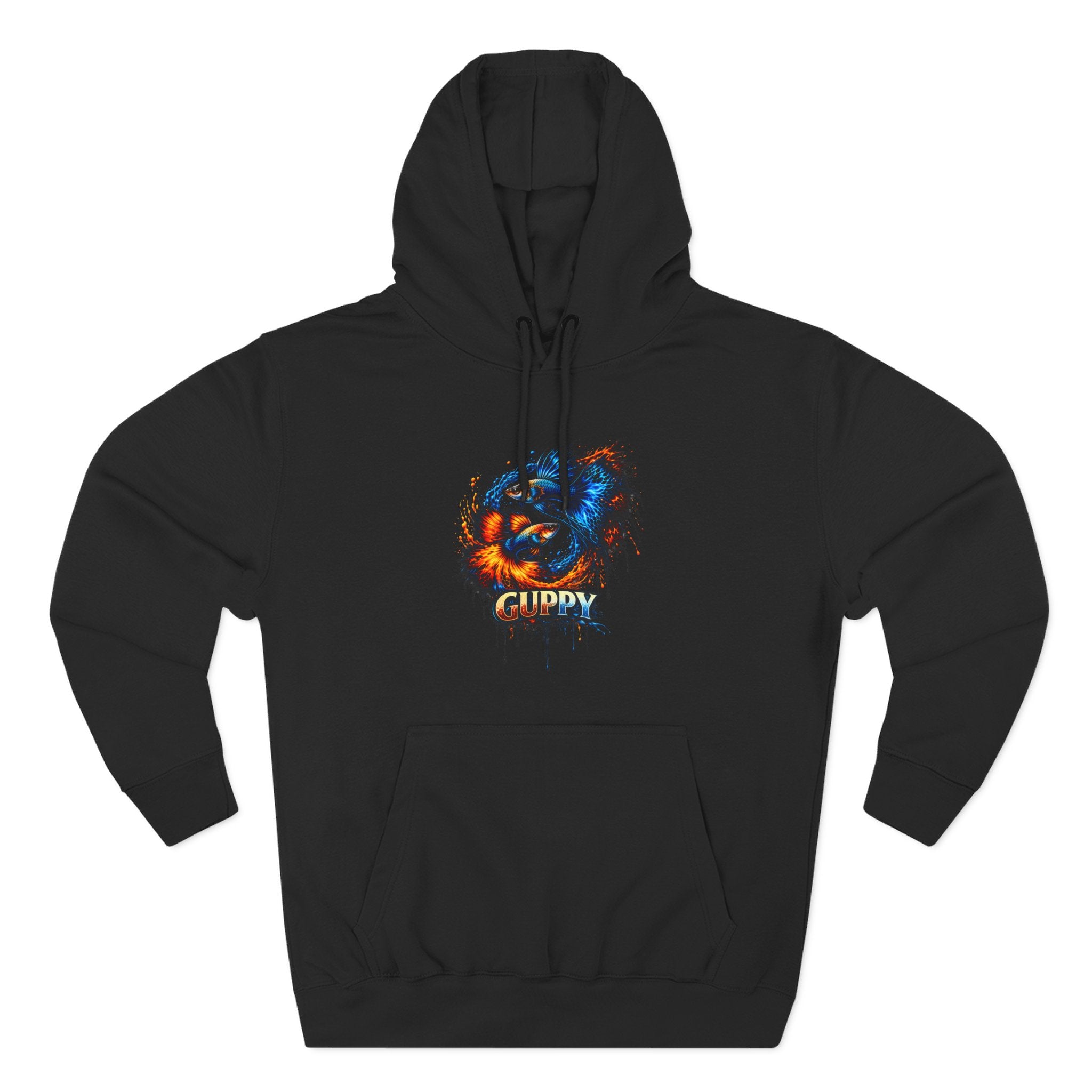 Fire & Ice Guppy – Premium Three-Panel Fleece Hoodie