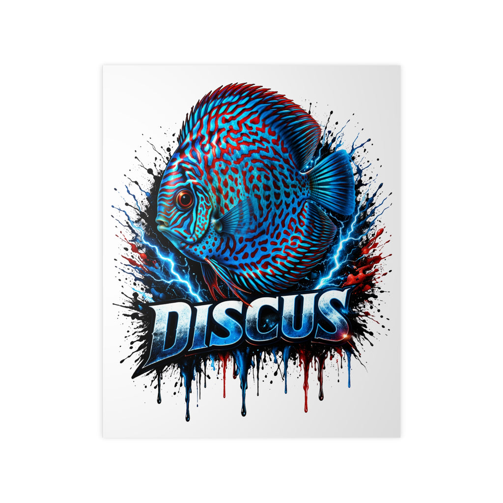 Discus Fish Photopaper Poster – Vibrant Aquarium Wall Art