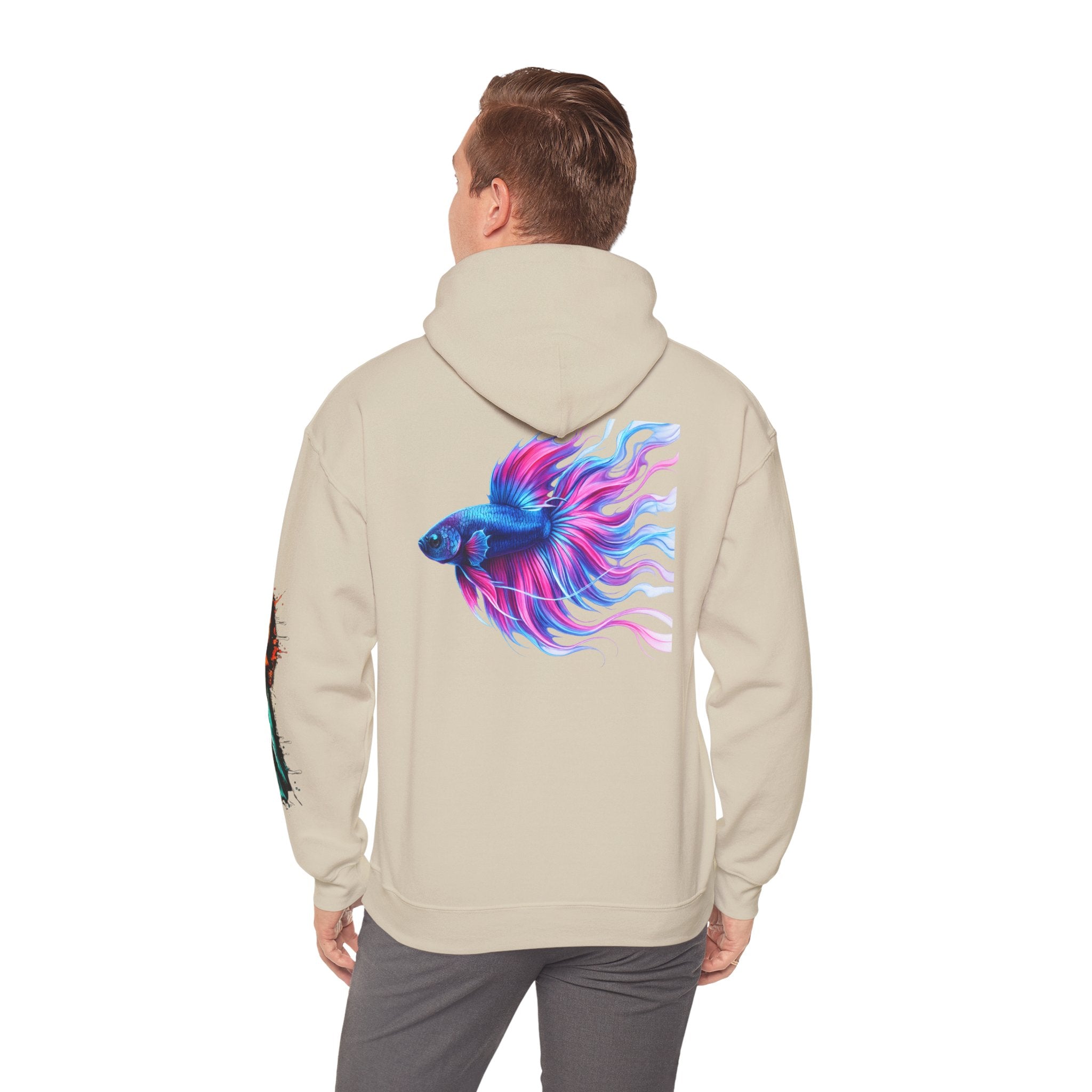 Electric Paint Betta — Artisan Series Hoodie — Inverness Ink Graphic Pullover