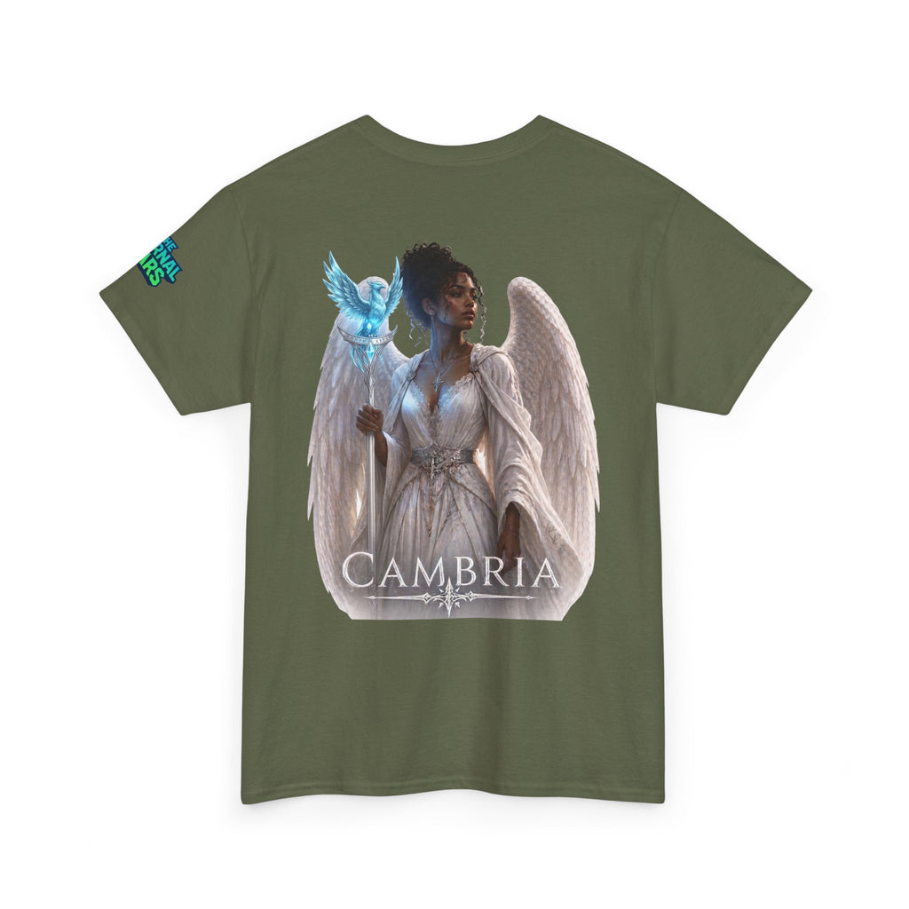 The Eternal Wars Graphic Tee – "Cambria" Winged Warrior Shirt