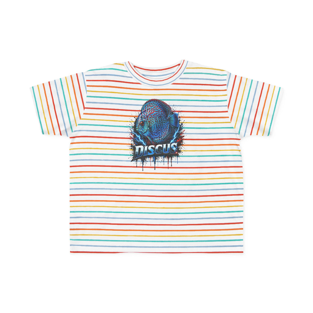 Discus Fish Toddler Tee — Colorful Aquarium Graphic Shirt