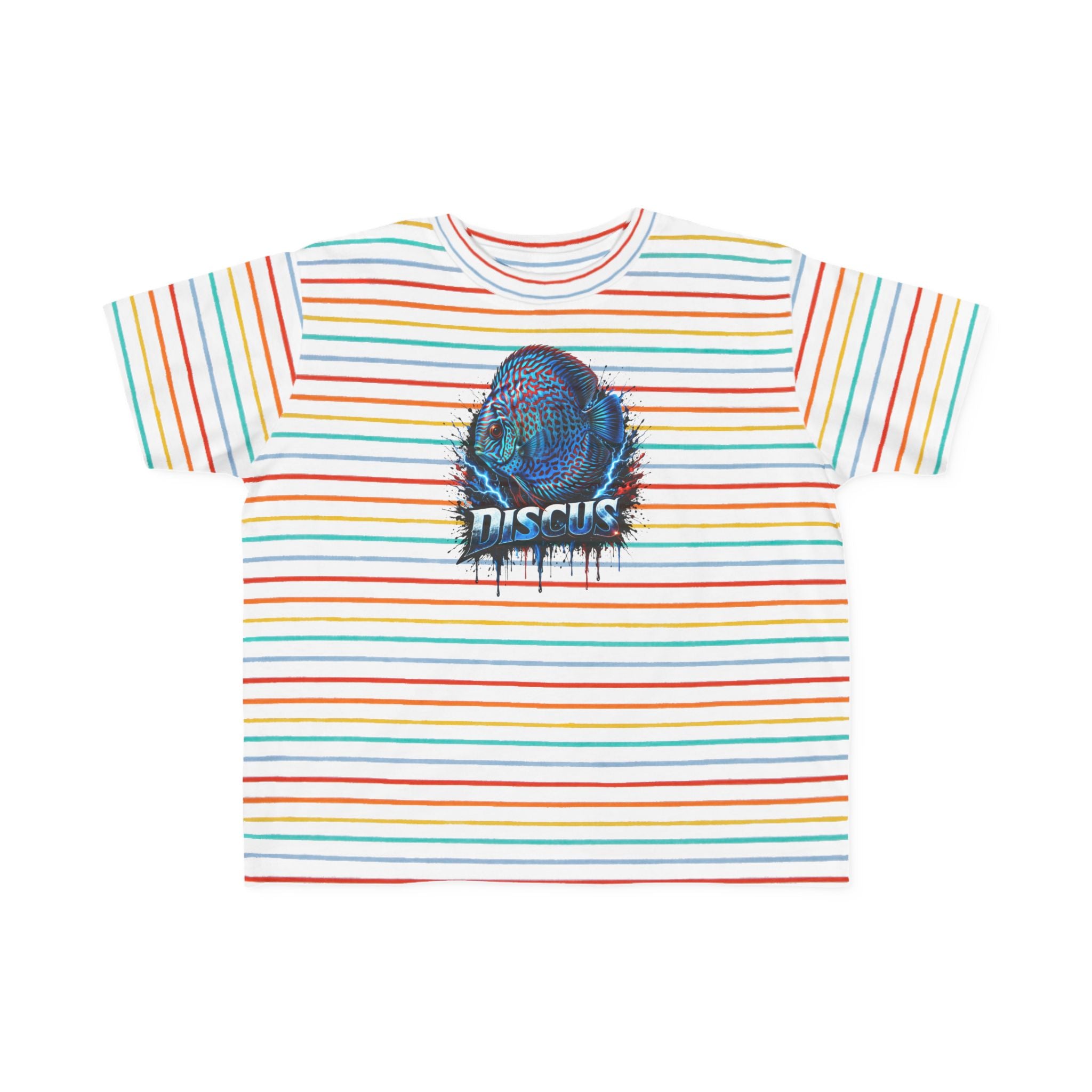 Discus Fish Toddler Tee — Colorful Aquarium Graphic Shirt